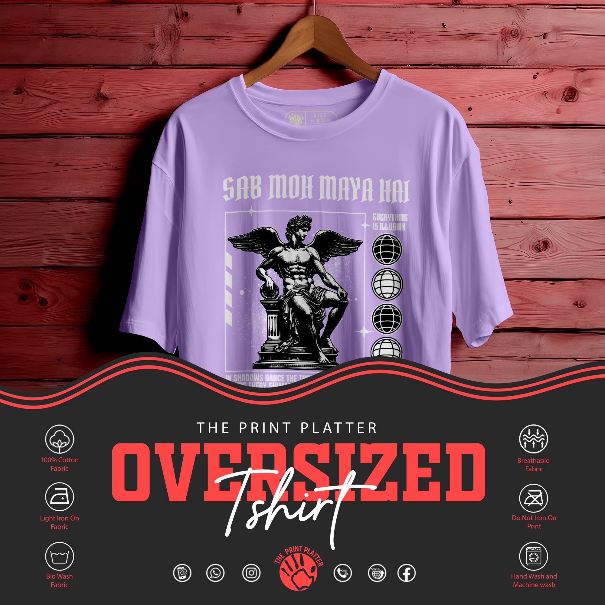 SAB MOH MAYA HAI Oversized Unisex T-Shirt | 215