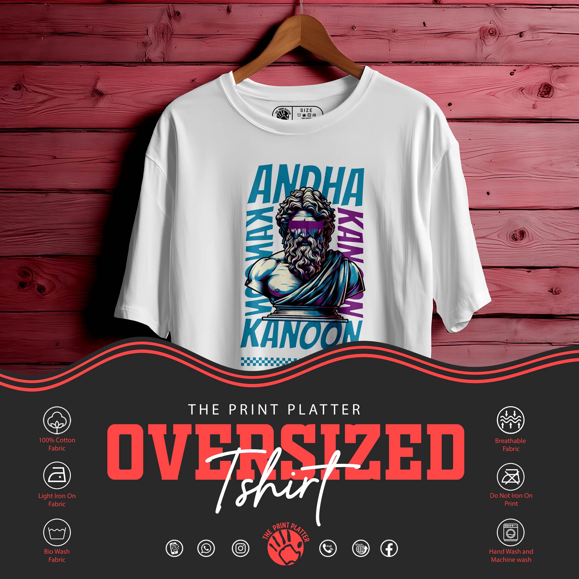 Andha-Kanoon OVERSIZED UNISEX T-SHIRT |221