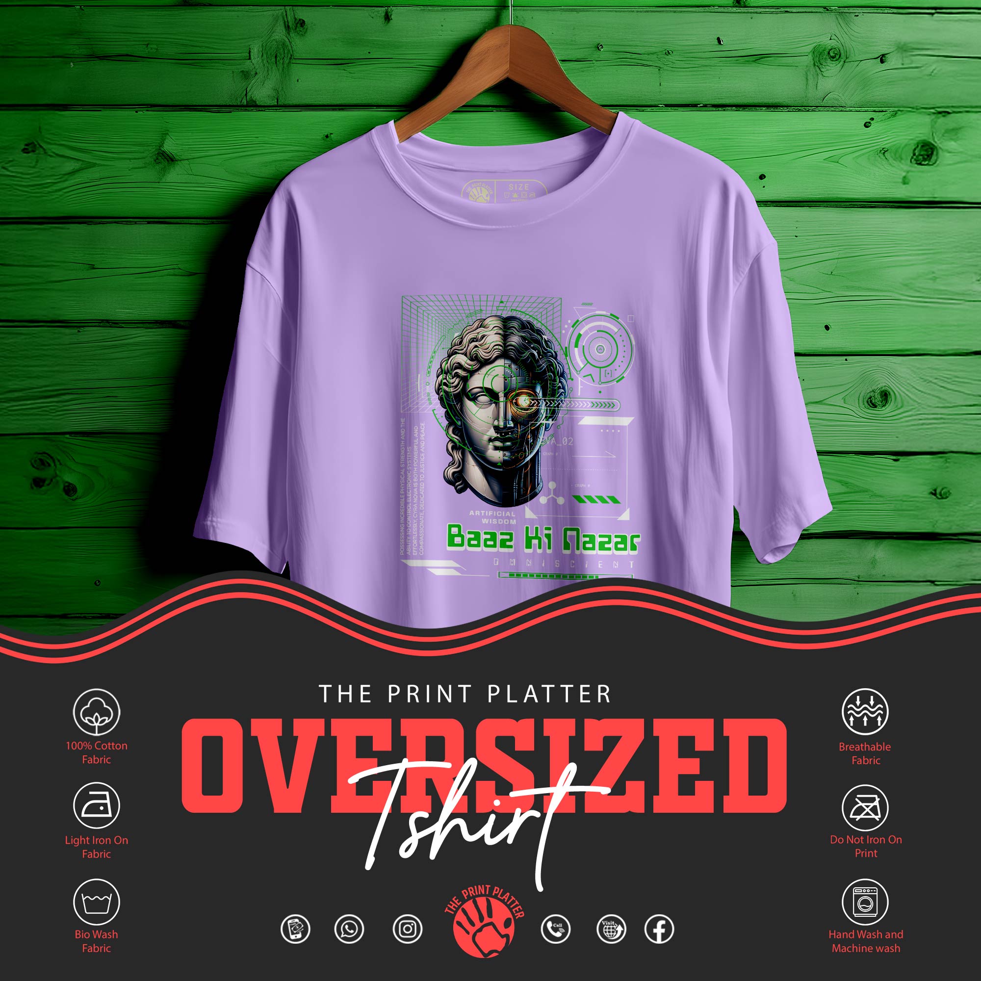 Baaz-Ki-Nazar OVERSIZED UNISEX T-SHIRT |227