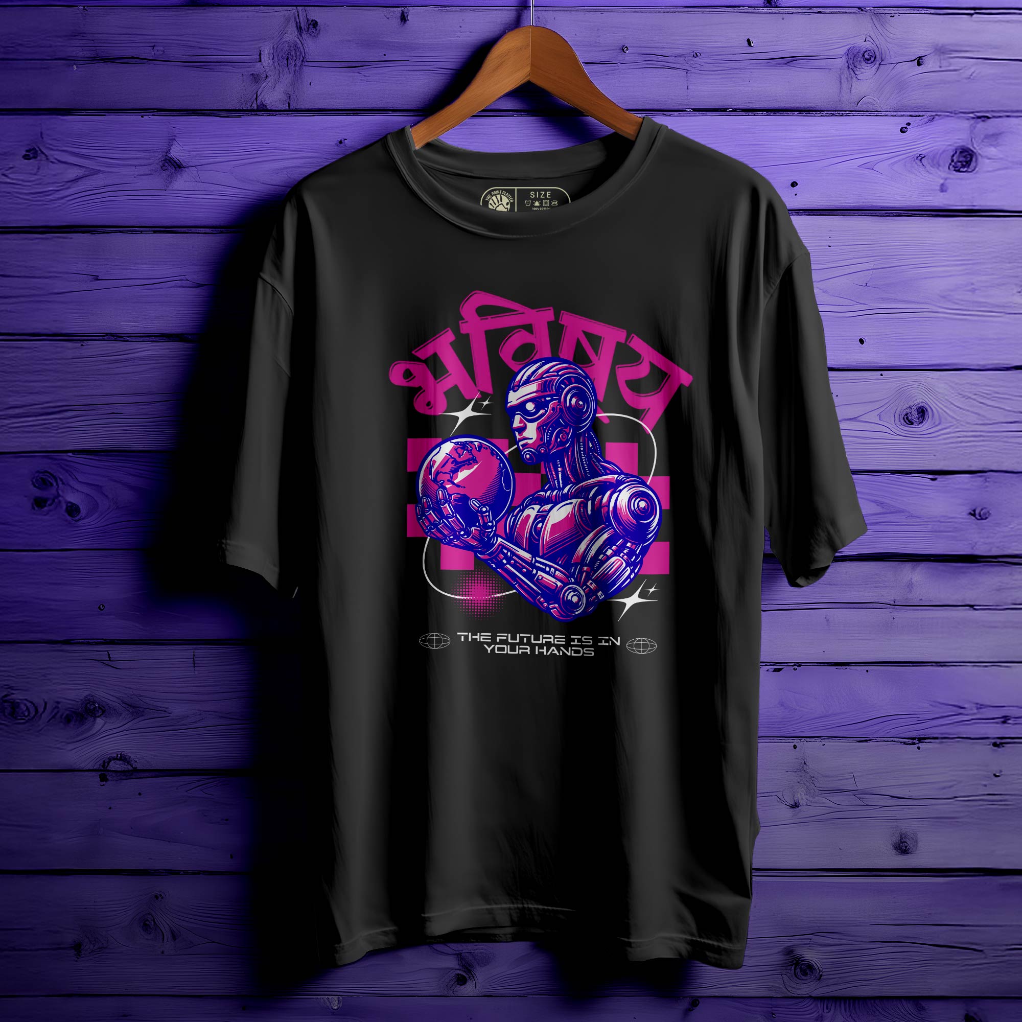 Bhabishya Oversized Unisex T-Shirt | Future-Inspired Streetwear for Men & Women