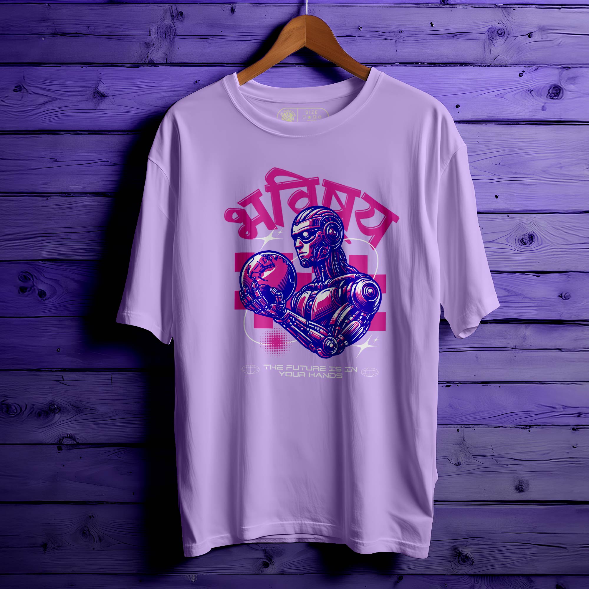 Bhabishya Oversized Unisex T-Shirt | Future-Inspired Streetwear for Men & Women