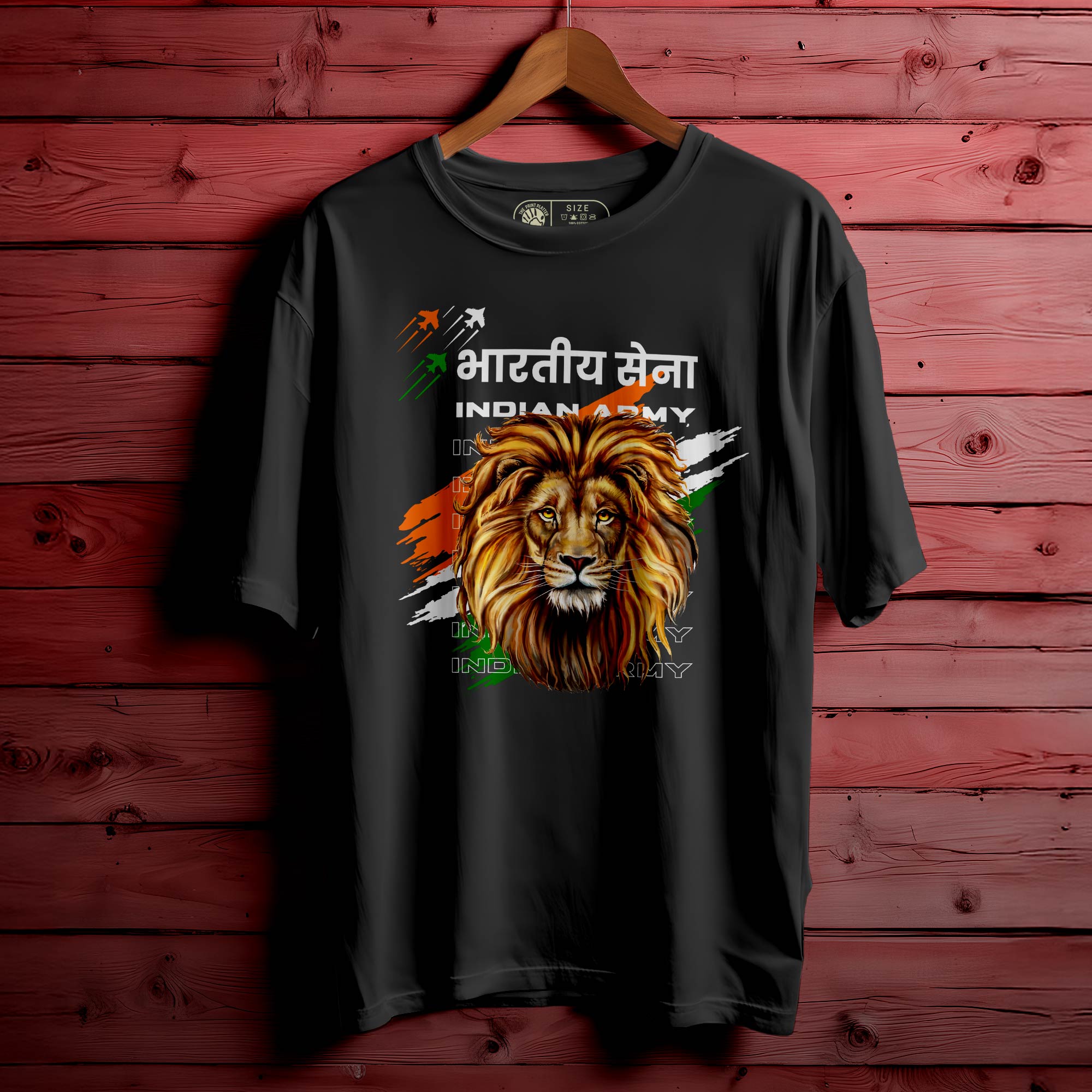 Bharatiya-Sena Oversized Unisex T-Shirt | Patriotic Streetwear for Men & Women | 233