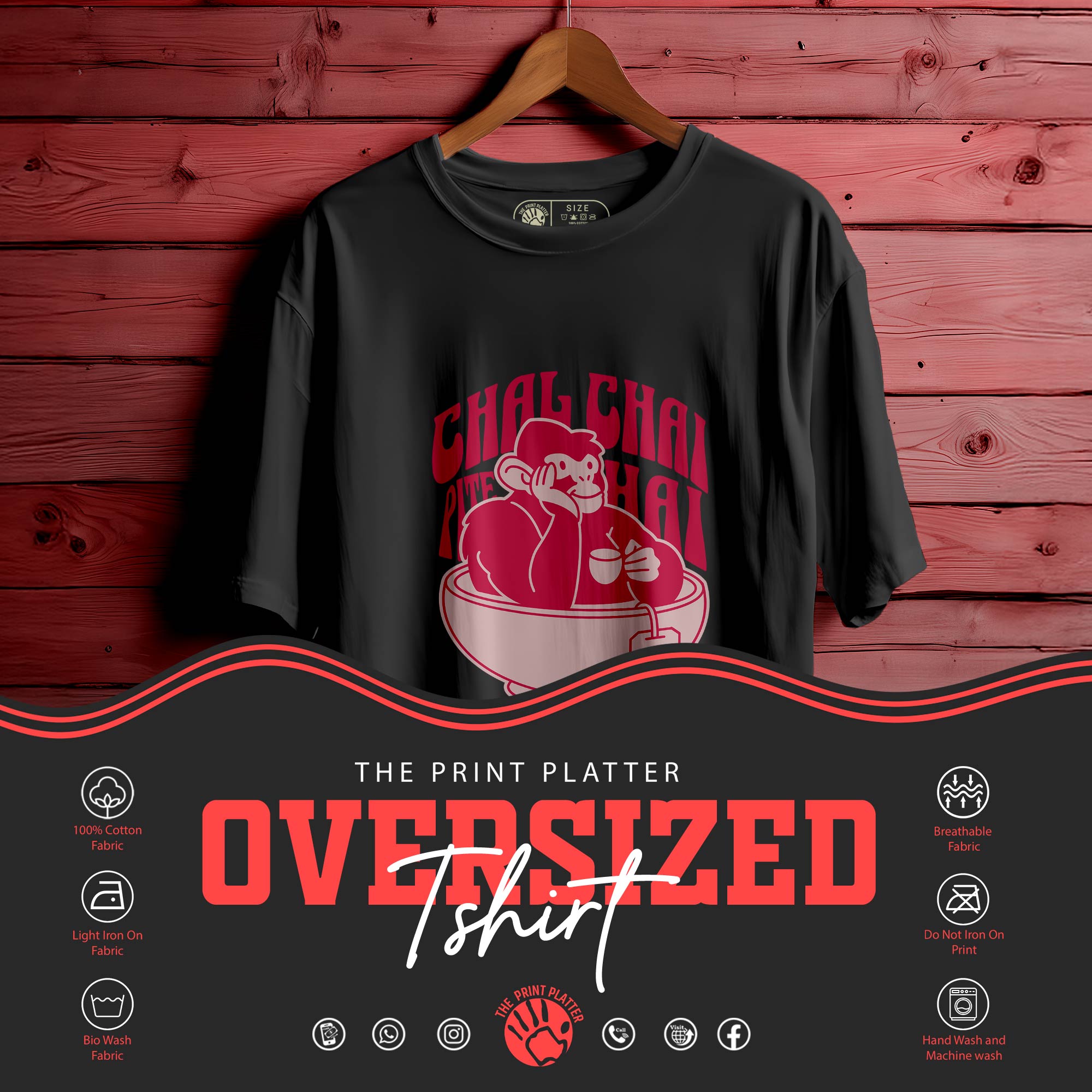 CHAI-PITE-HAI Oversized Unisex T-SHIRT |237