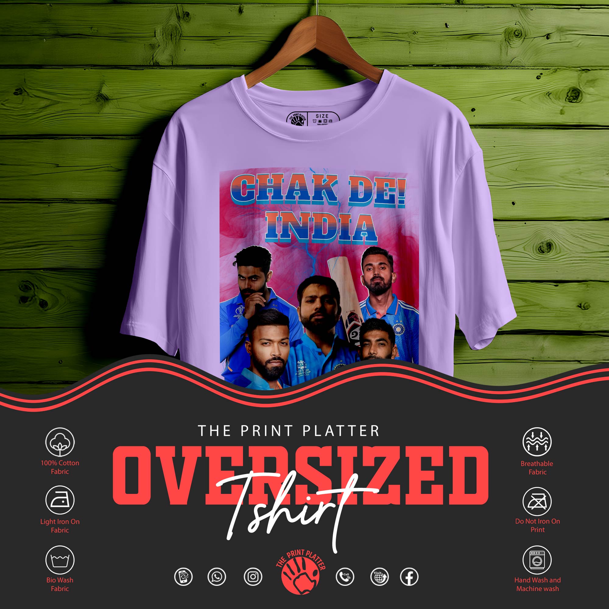 CHAK-DE-INDIA OVERSIZED T-SHIRT |274