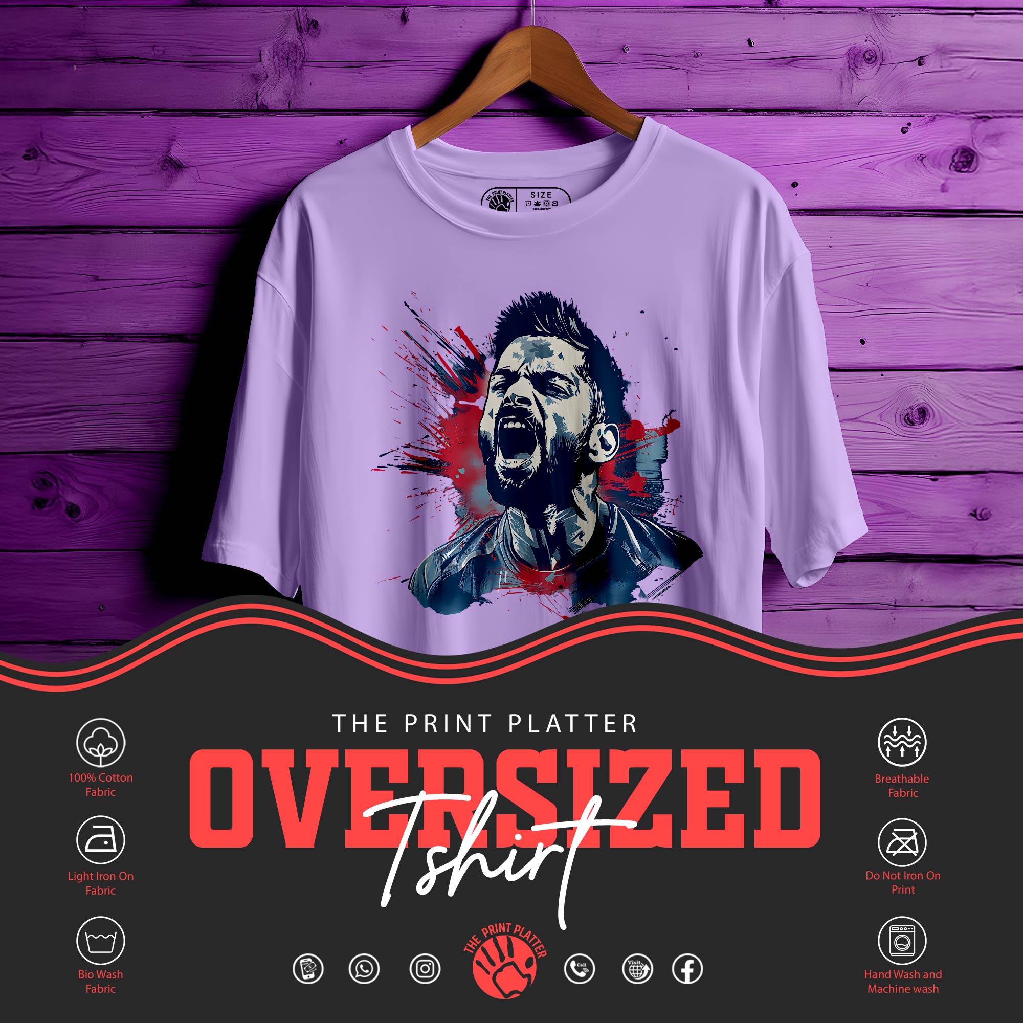 VIRAT Oversized Unisex T-Shirt | 279