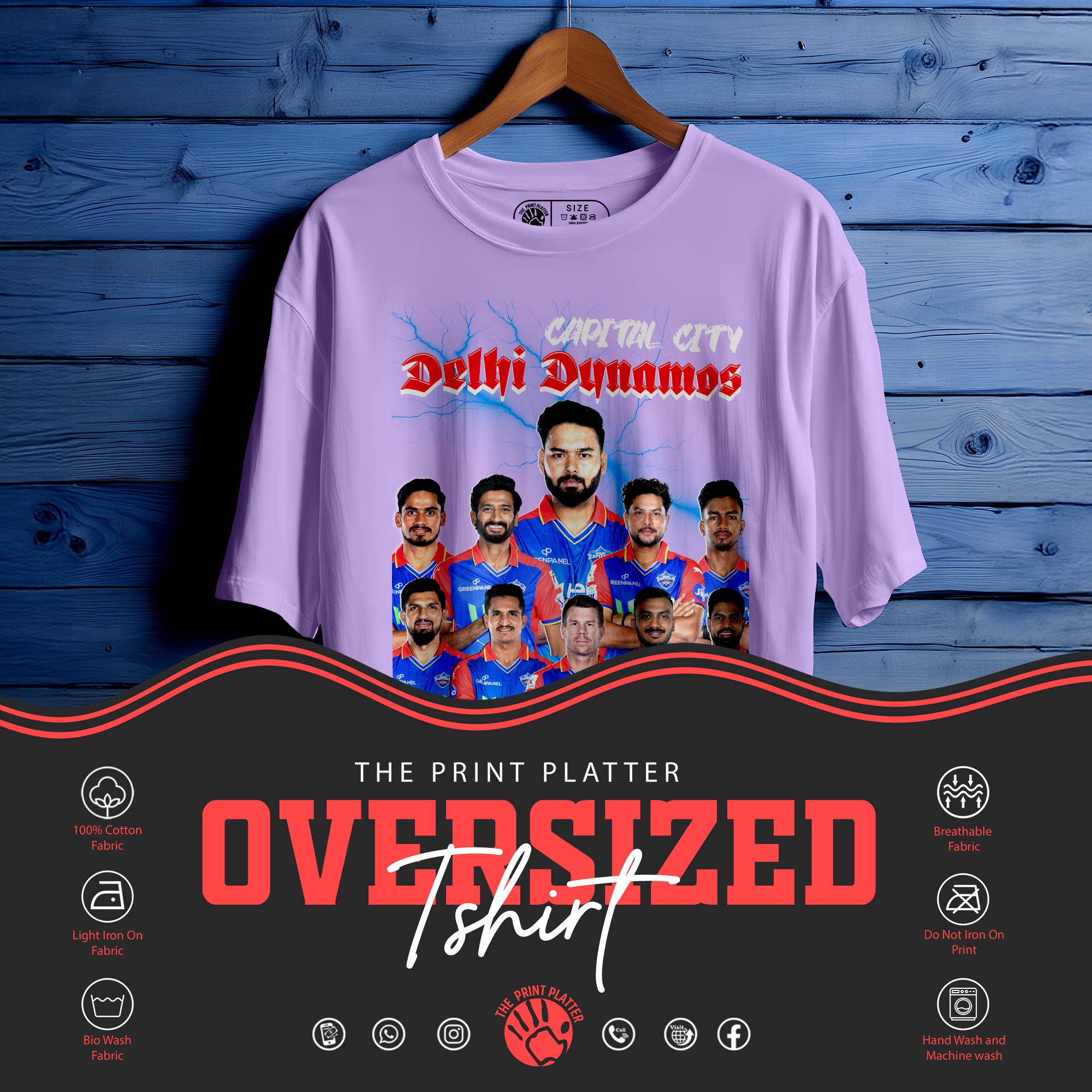 DELHI-CAPITAL Oversized Unisex T-Shirt |284