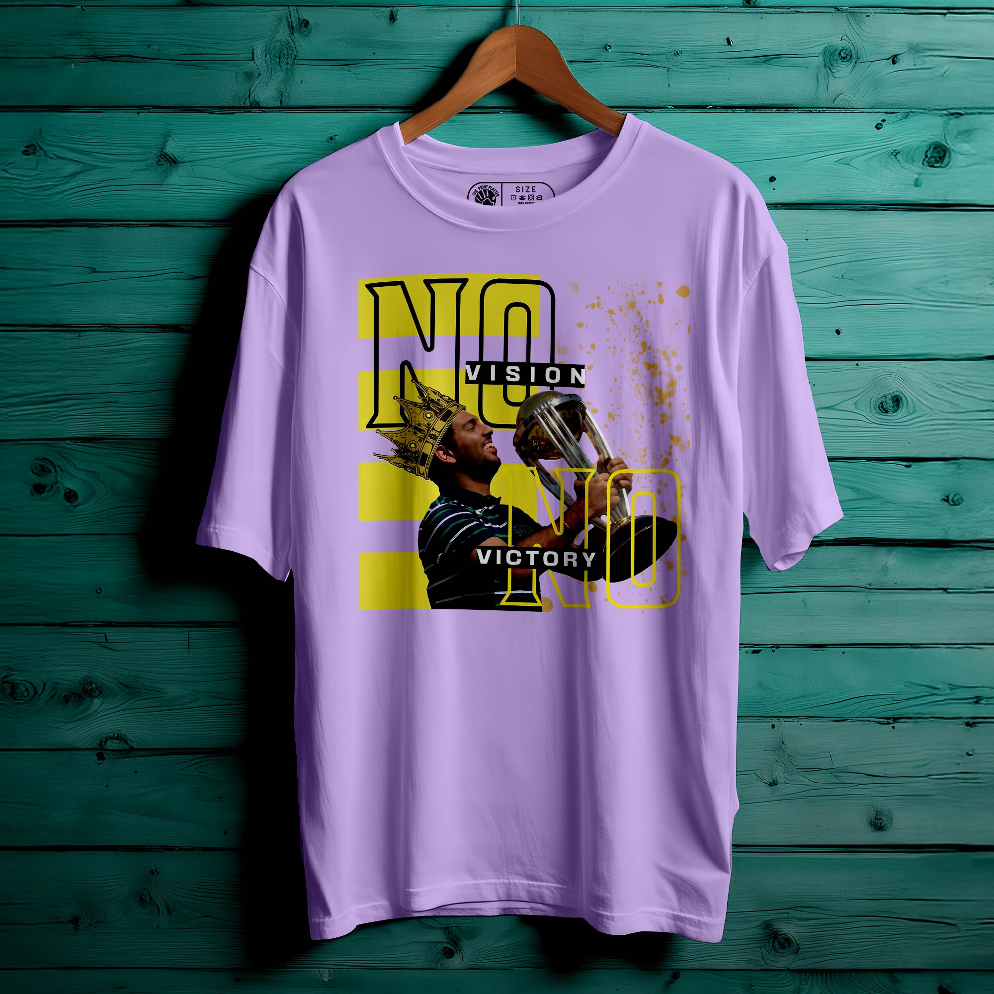 No Vision No Victory Oversized Unisex T-Shirt – Power Statement Streetwear| 301