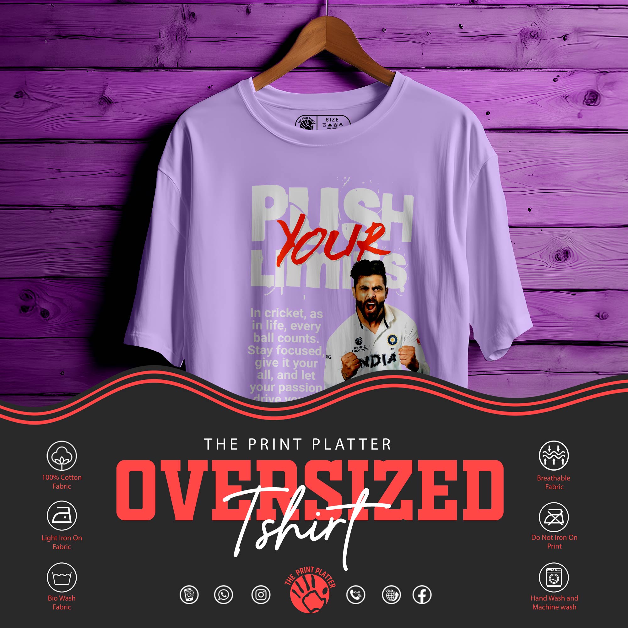 Push Your Limit Oversized Unisex T-Shirt – Motivation Meets Street Style | 303