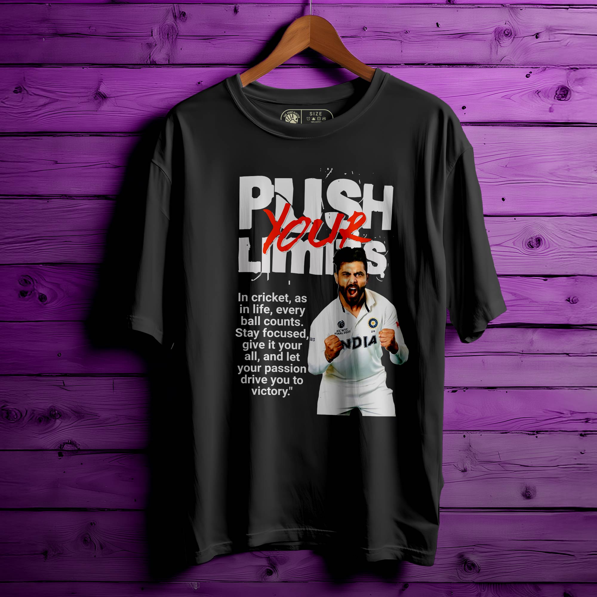 Push Your Limit Oversized Unisex T-Shirt – Motivation Meets Street Style | 303