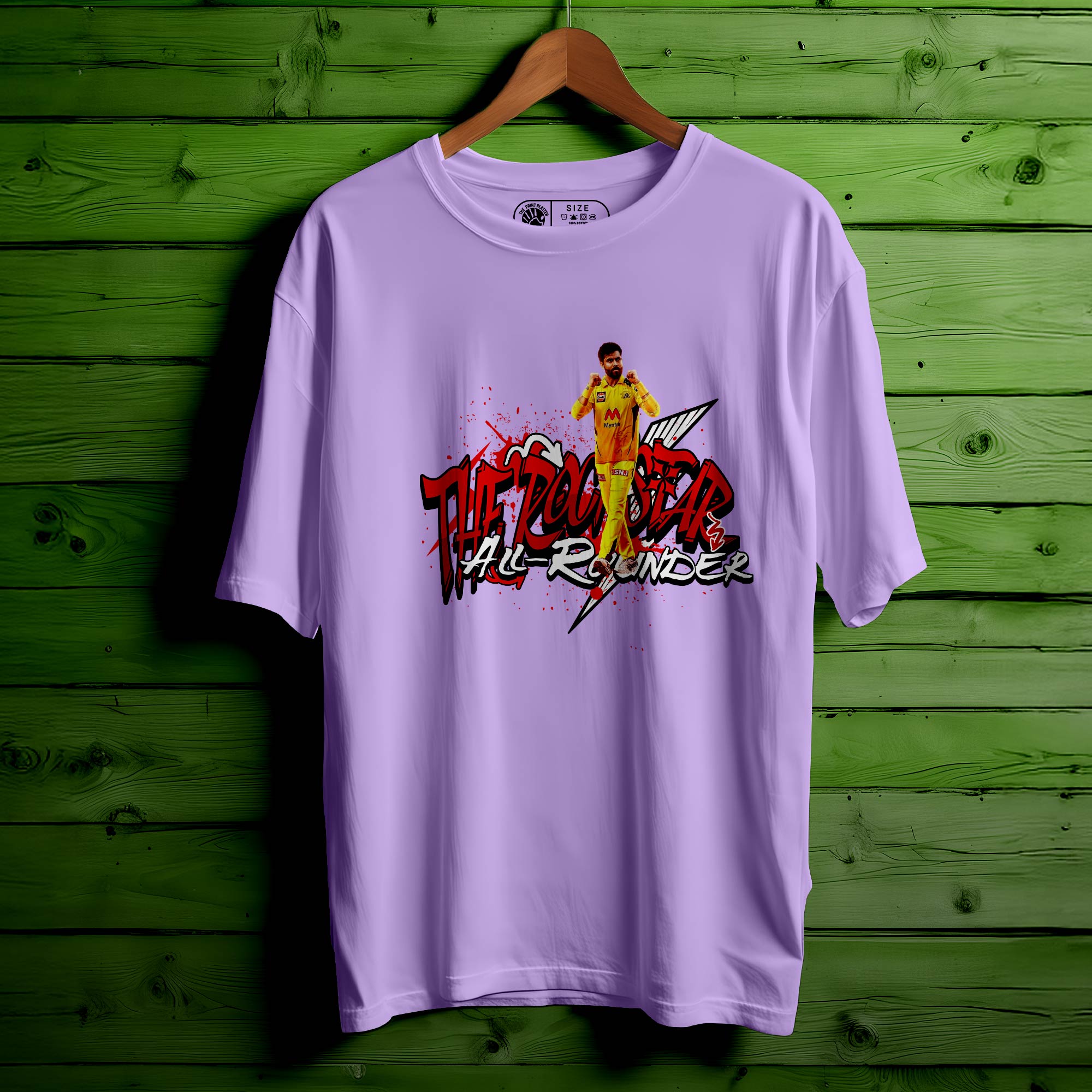 Rabindra Jadeja Oversized Unisex T-Shirt – Celebrate Cricket Royalty in Style | 304