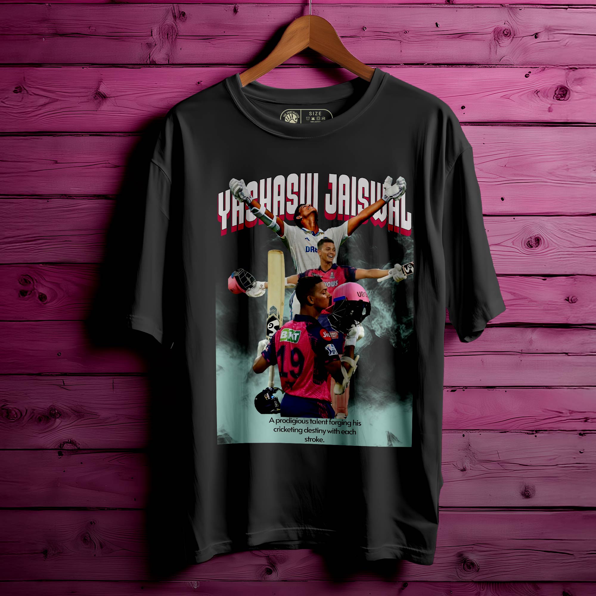 YASHASVI JAISWAL Oversized Unisex T-Shirt – Rise Like a Star, Dress Like One |316