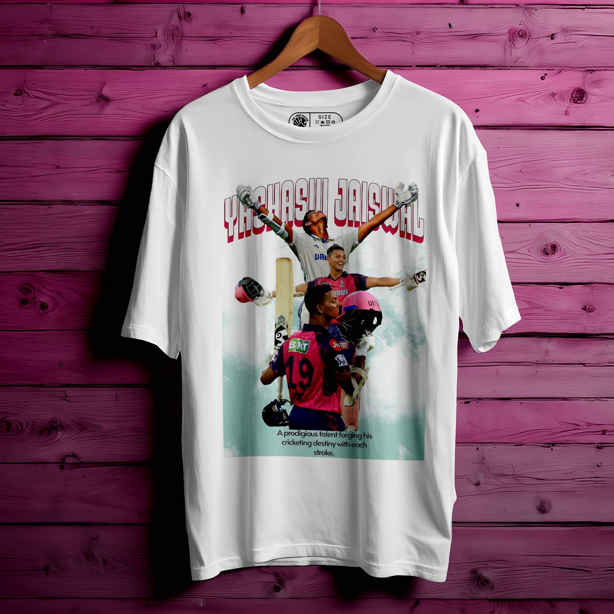 YASHASVI JAISWAL Oversized Unisex T-Shirt – Rise Like a Star, Dress Like One |316