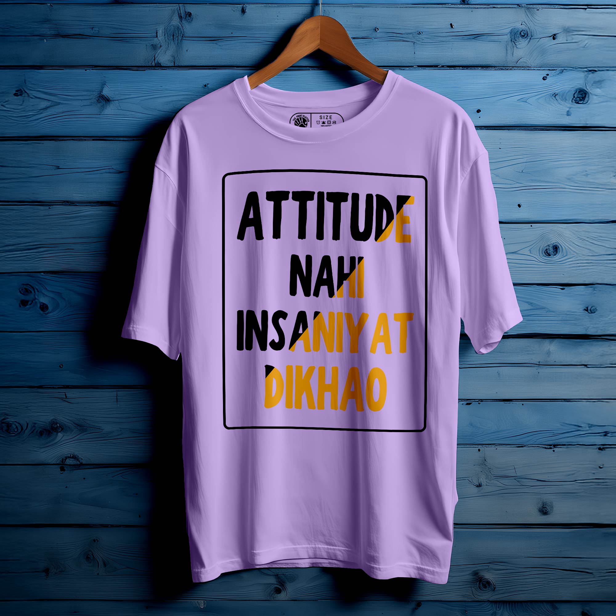 Attitude Nahi Oversized Unisex T-Shirt – Bold Look, Louder Vibe |317