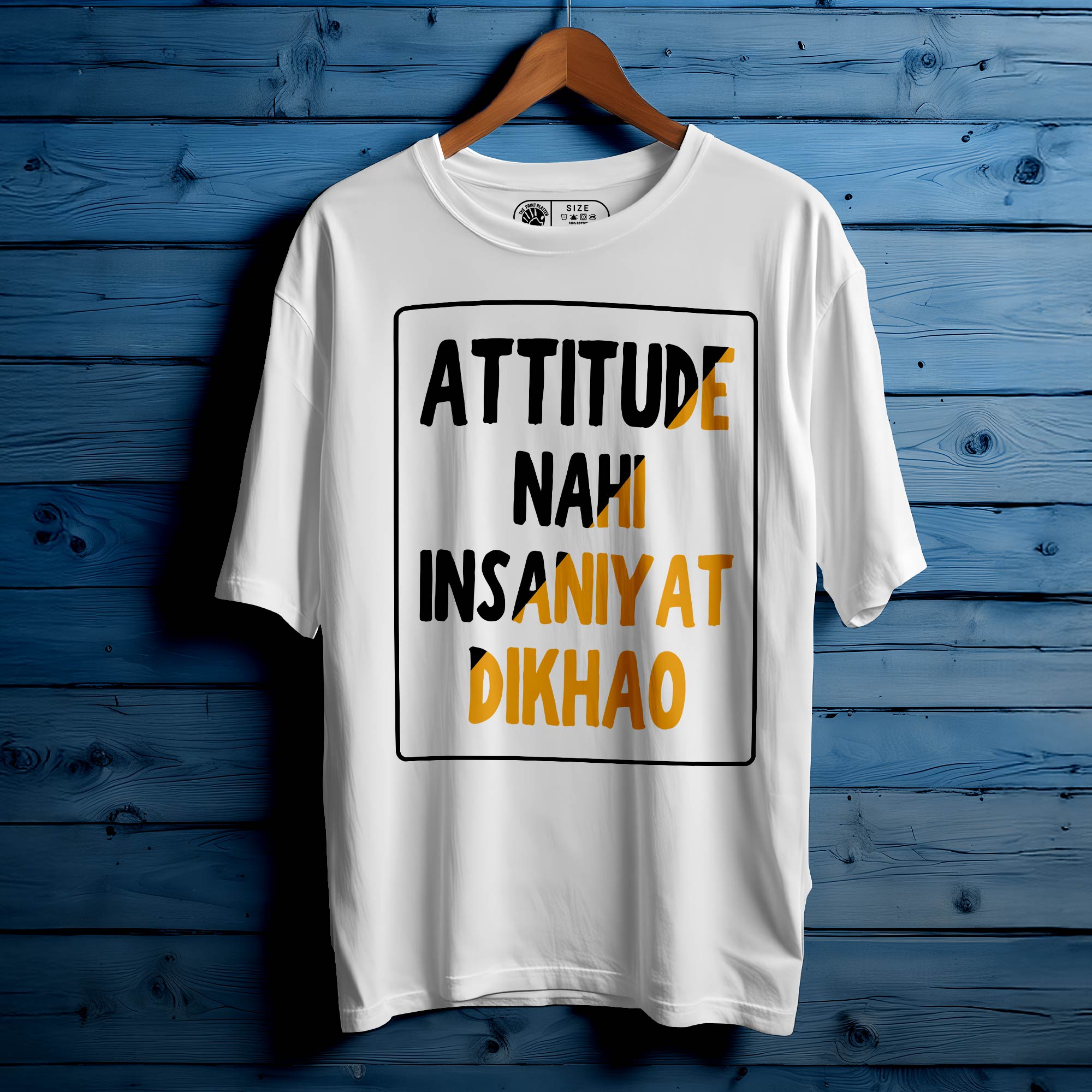 Attitude Nahi Oversized Unisex T-Shirt – Bold Look, Louder Vibe |317
