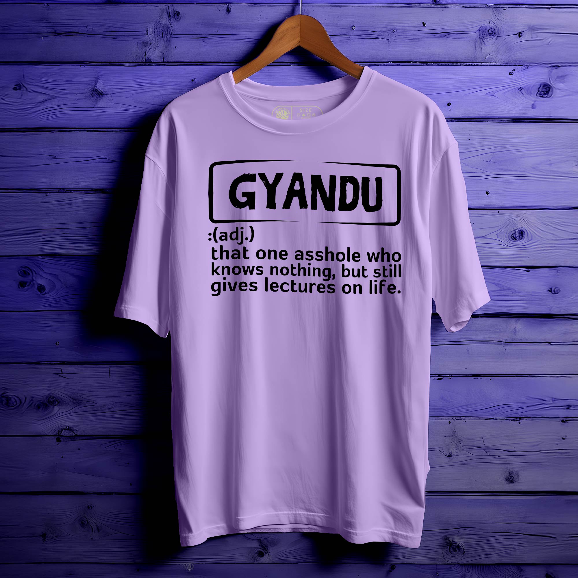 Gyandu Oversized Unisex T-Shirt – For the Over-Smart in Every Group|333