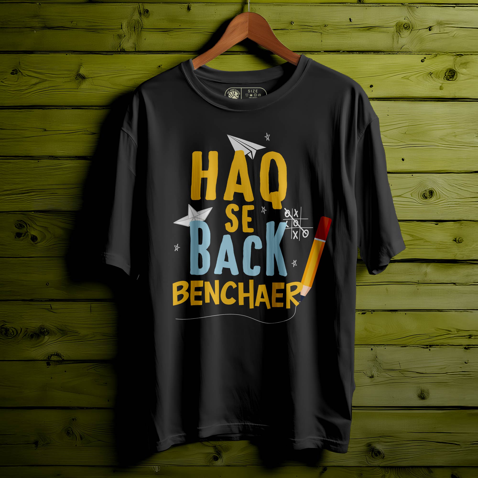 Haq Se Oversized Unisex T-Shirt – Bold Vibe, Desi Pride|336