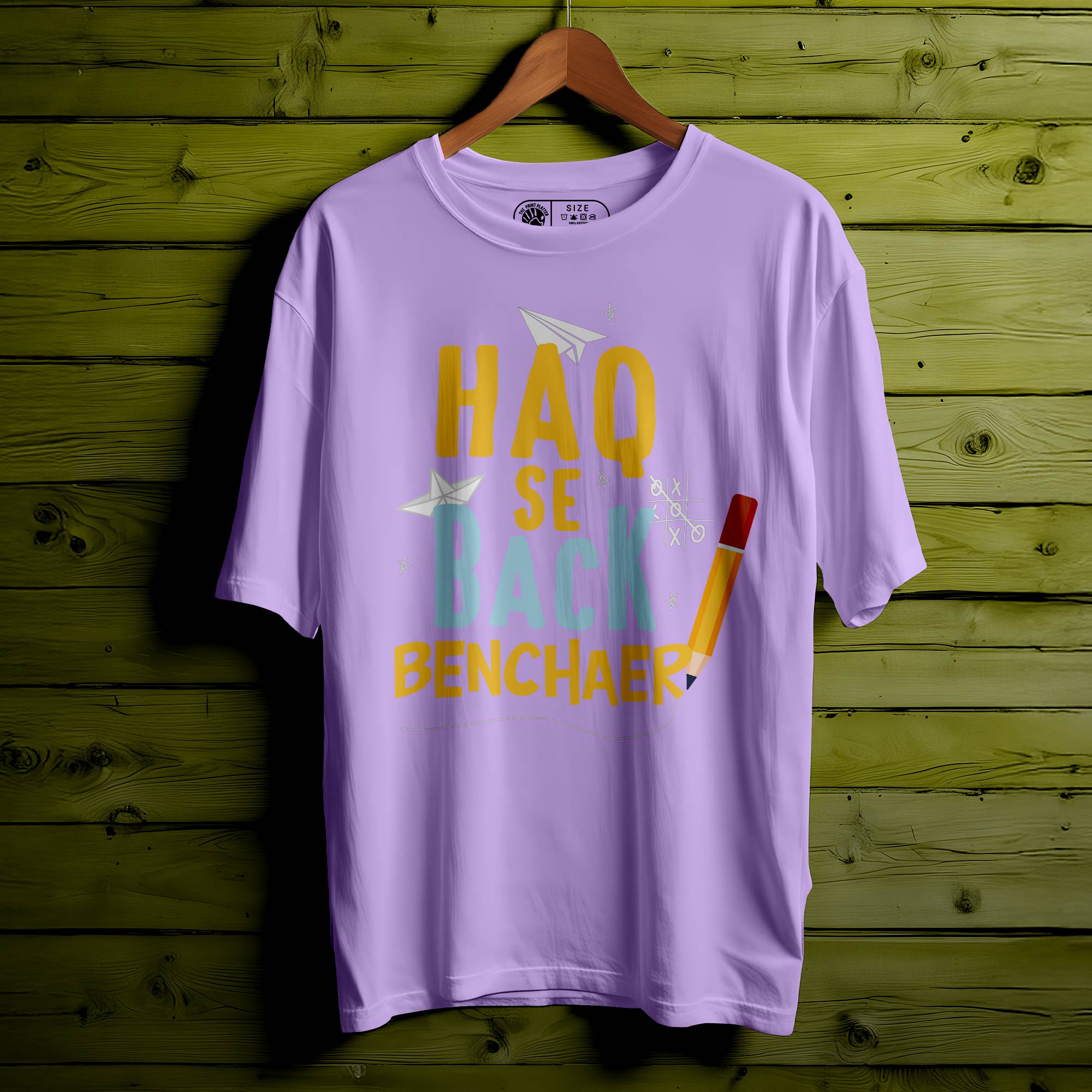 Haq Se Oversized Unisex T-Shirt – Bold Vibe, Desi Pride|336