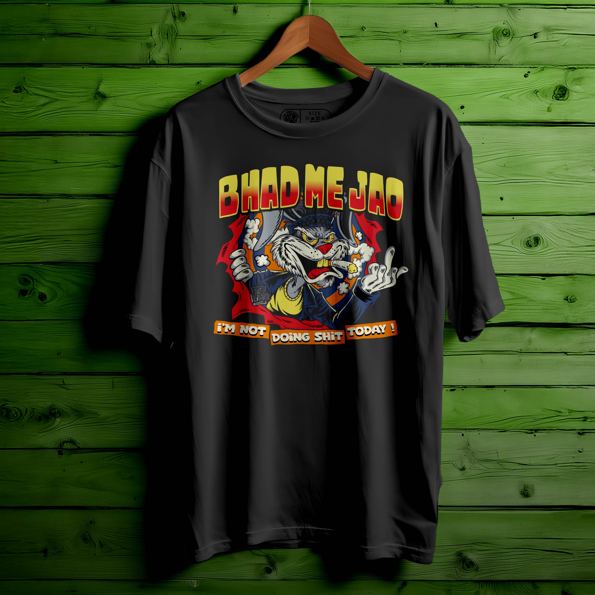 BHAD ME JAO Oversized Black T-shirt Bio Wash| 34