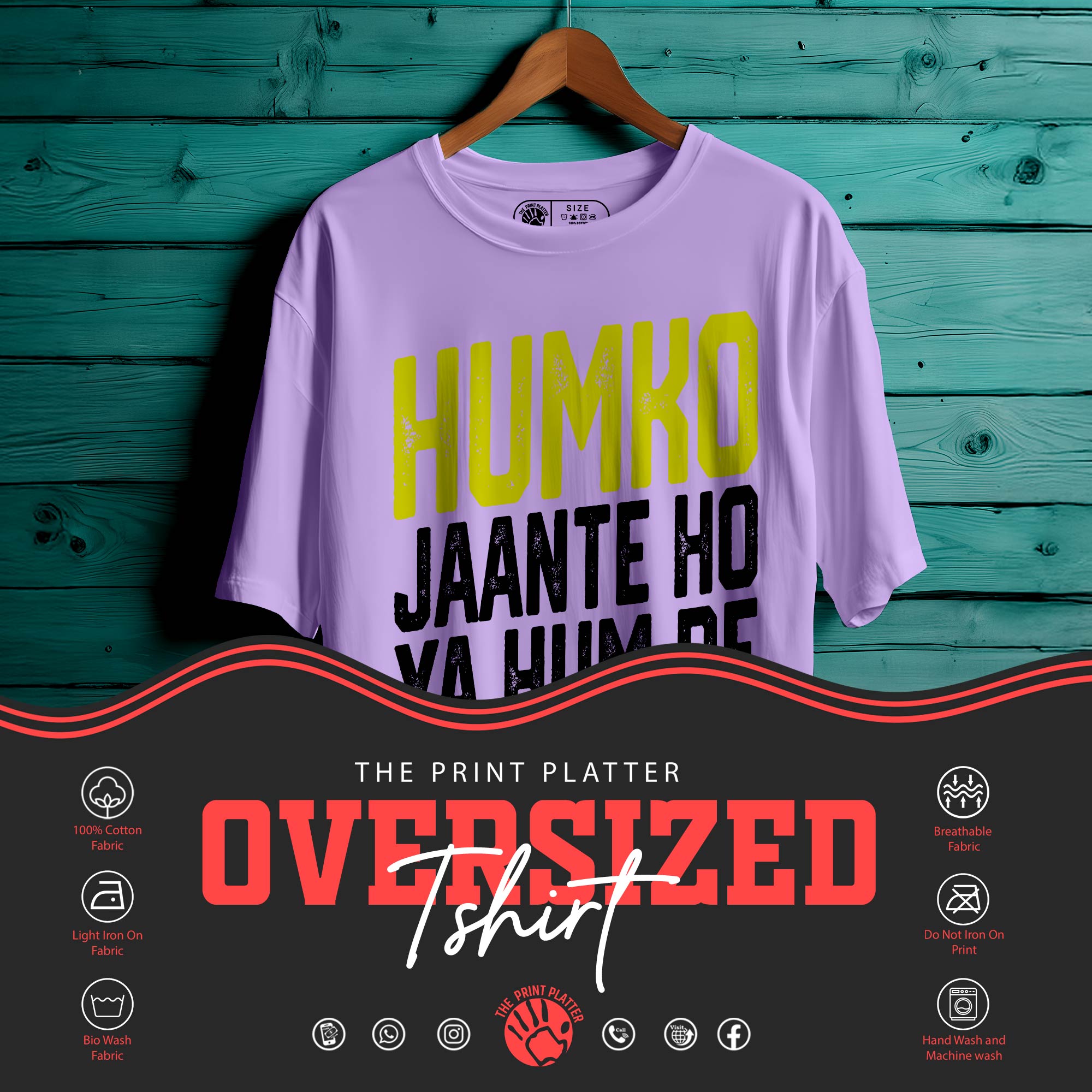 Humko Jaante Ho Oversized Unisex T-Shirt – For the Ones Who Don’t Need an Introduction | 343