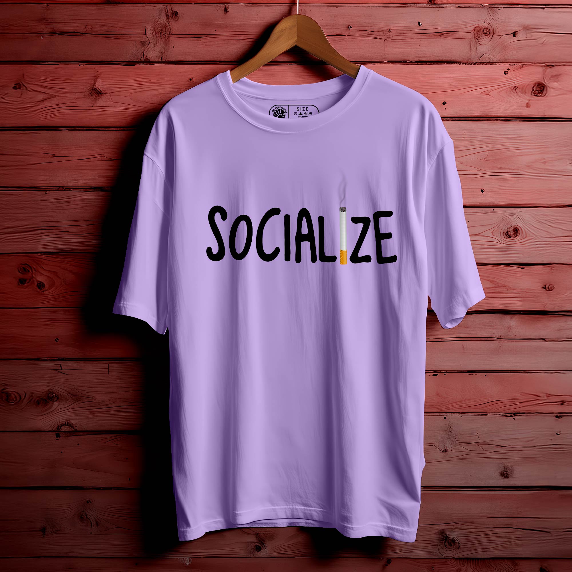 Socialize Oversized Unisex T-Shirt – For the Ones Who Bring the Vibe|349