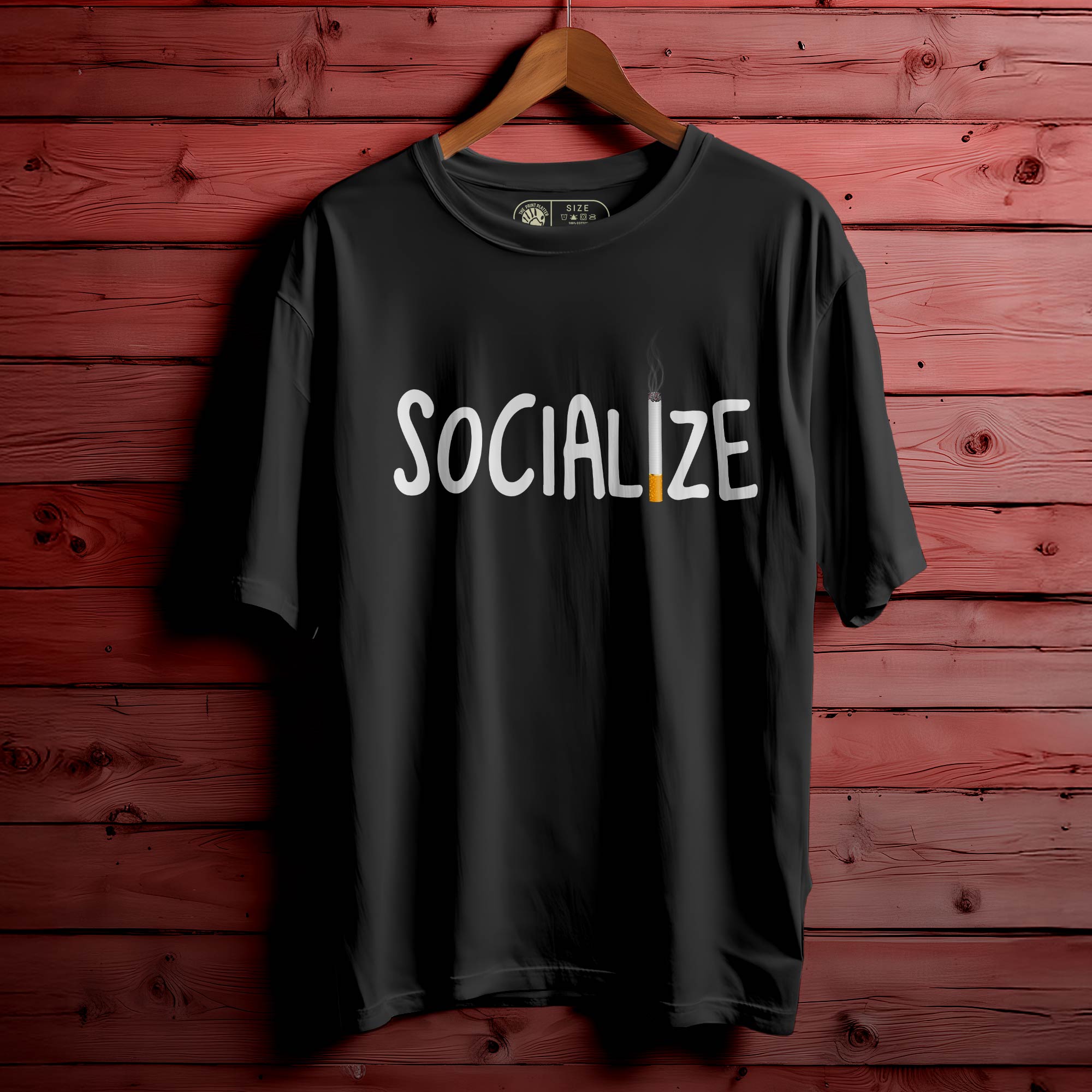 Socialize Oversized Unisex T-Shirt – For the Ones Who Bring the Vibe|349