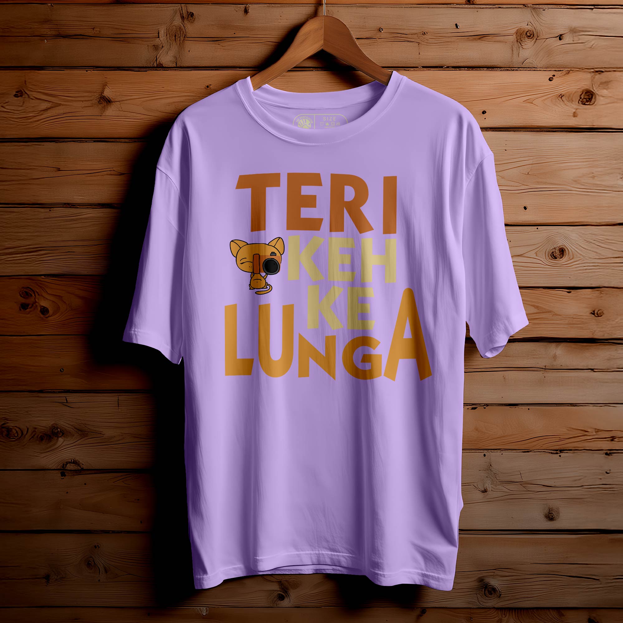 TERI KEH KE Oversized Unisex T-Shirt – Bold Lines, Bigger Attitude |355