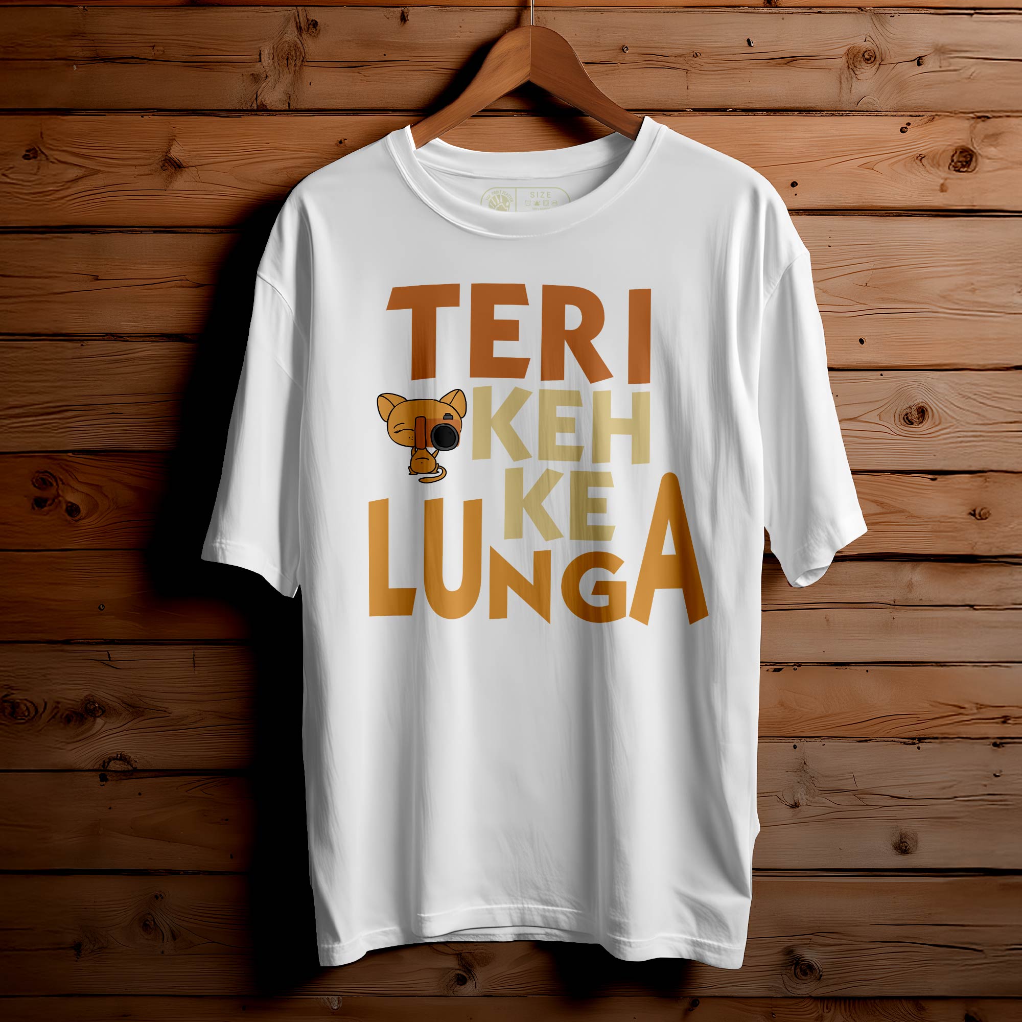 TERI KEH KE Oversized Unisex T-Shirt – Bold Lines, Bigger Attitude |355