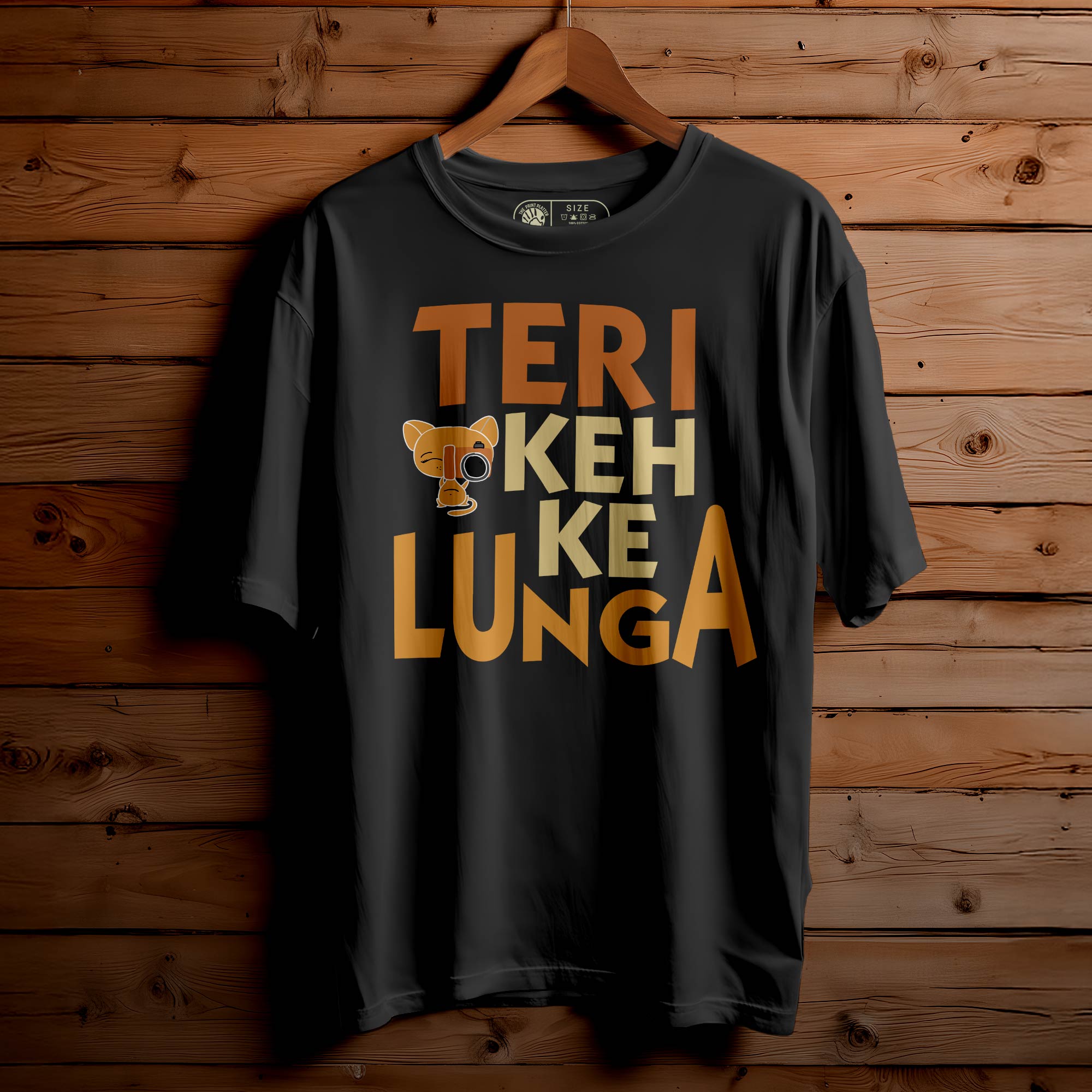 TERI KEH KE Oversized Unisex T-Shirt – Bold Lines, Bigger Attitude |355