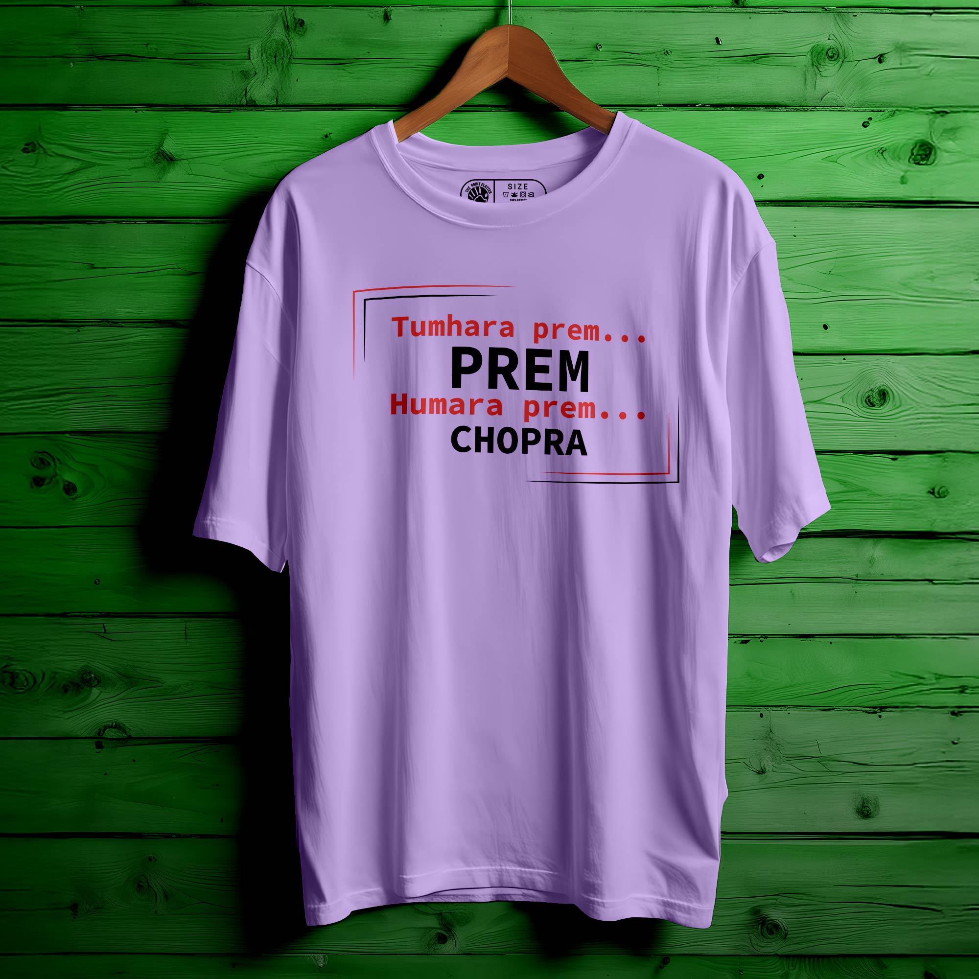 Tumhara-Prem Oversized Unisex T-Shirt |358