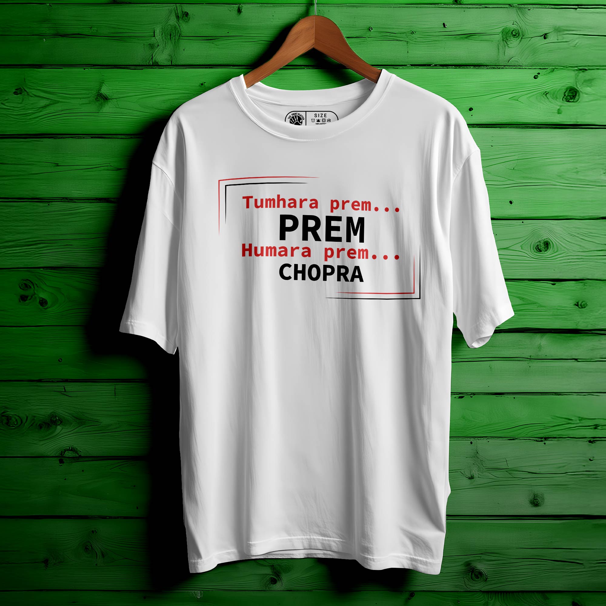 Tumhara-Prem Oversized Unisex T-Shirt |358