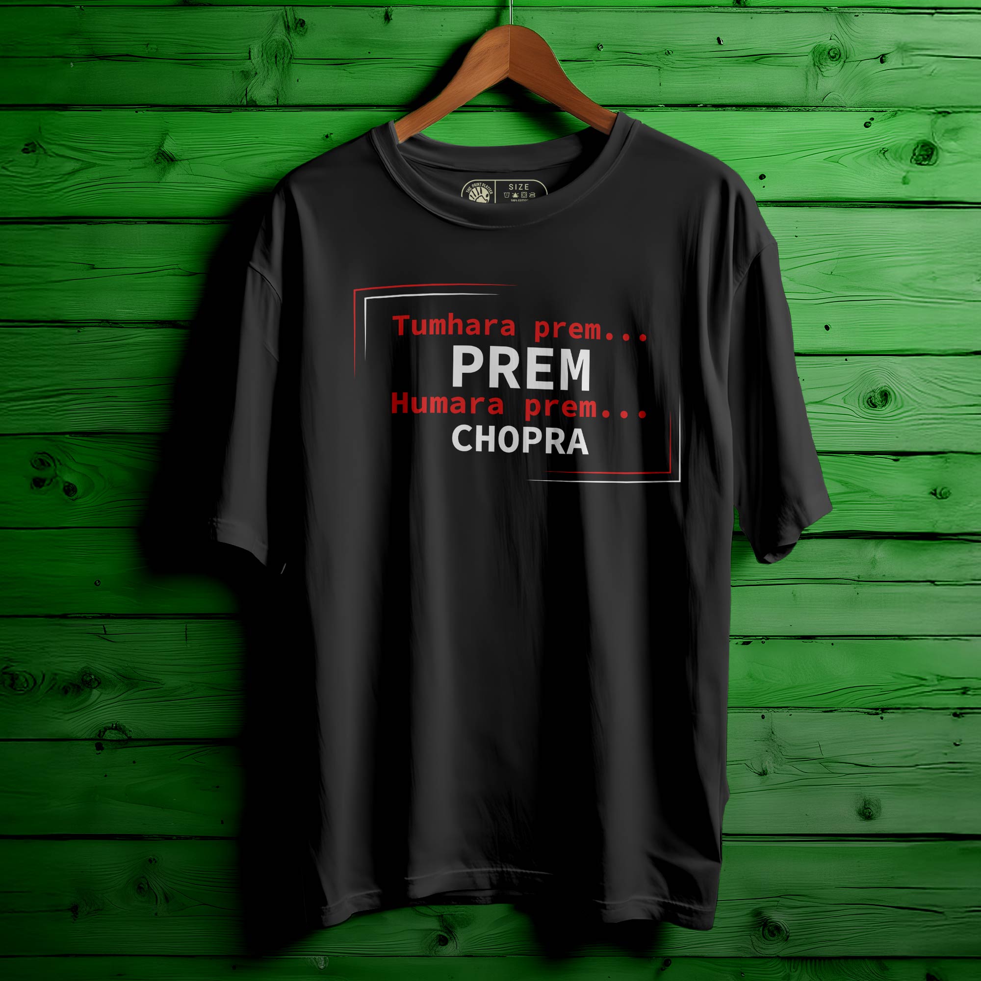 Tumhara-Prem Oversized Unisex T-Shirt |358