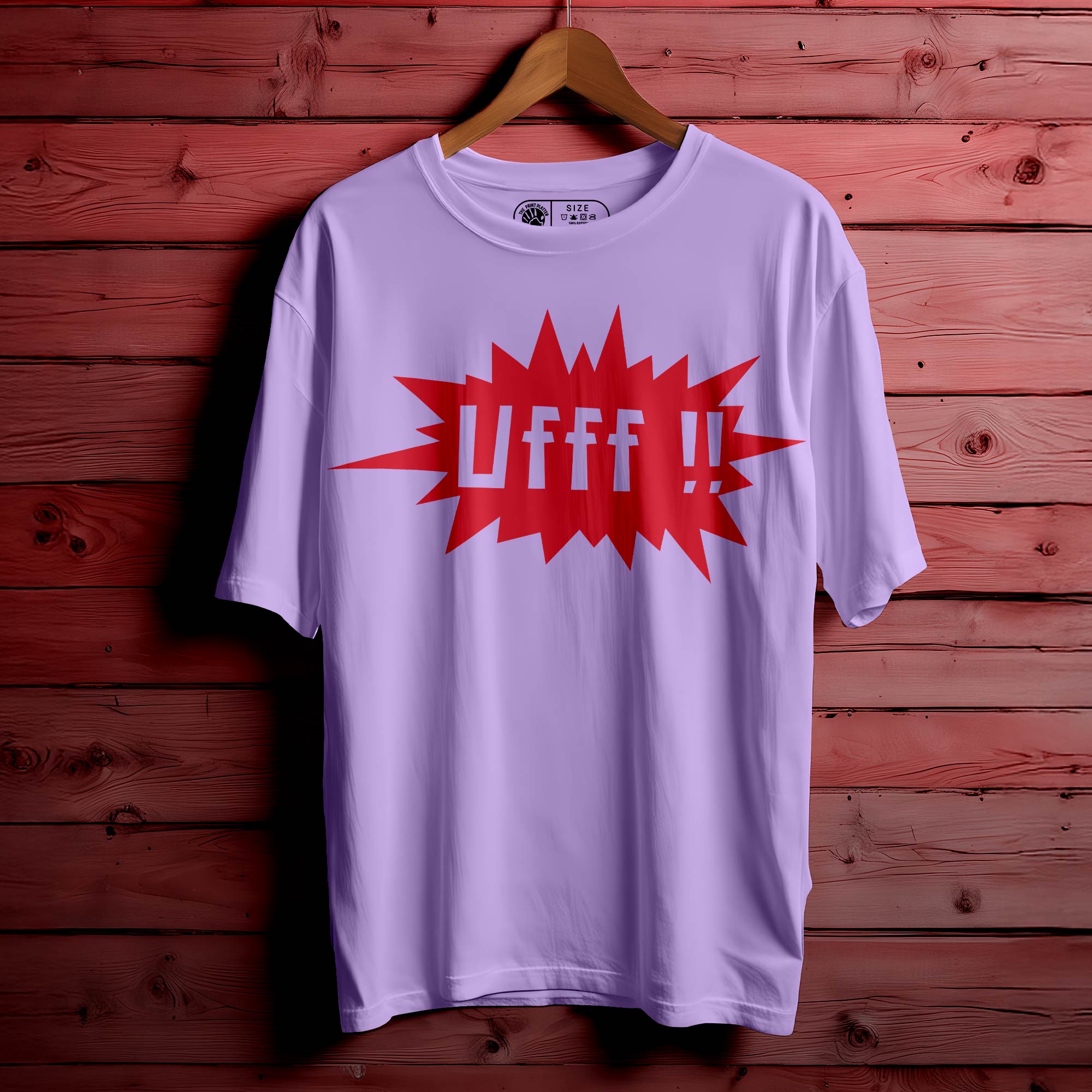 Ufff Oversized Unisex T-Shirt – One Word, All the Feels |360