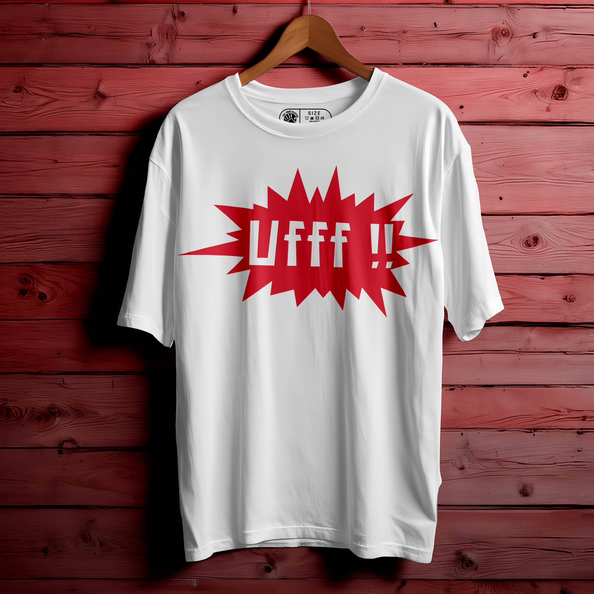 Ufff Oversized Unisex T-Shirt – One Word, All the Feels |360