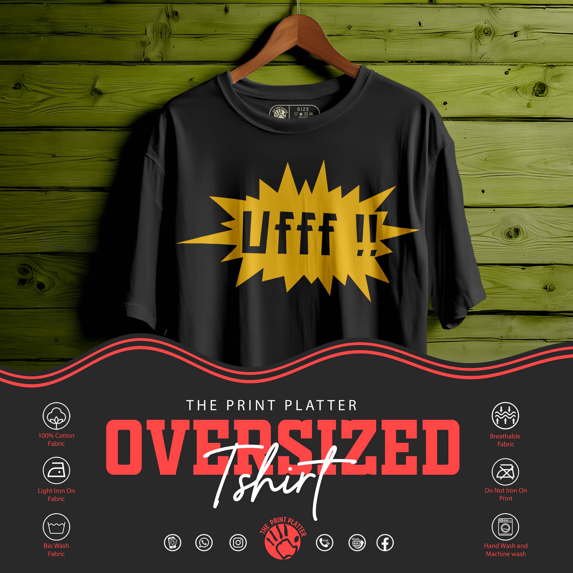 Ufff-Sky Oversized Unisex T-Shirt YELLOW | 362