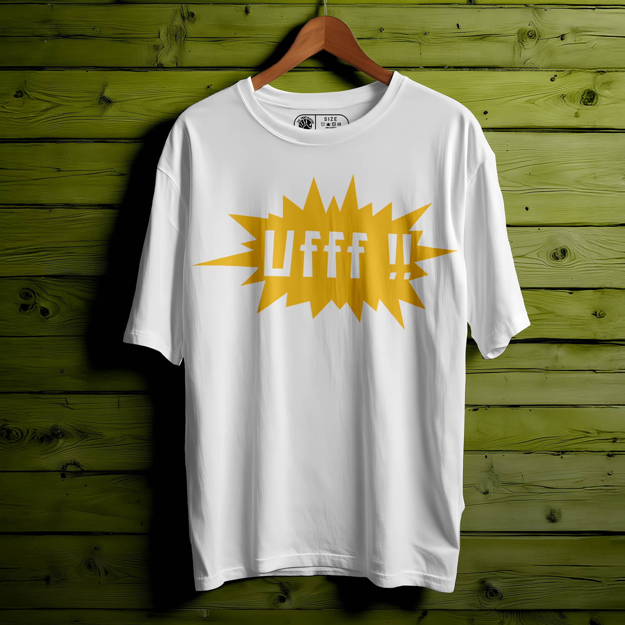 Ufff-Sky Oversized Unisex T-Shirt YELLOW | 362