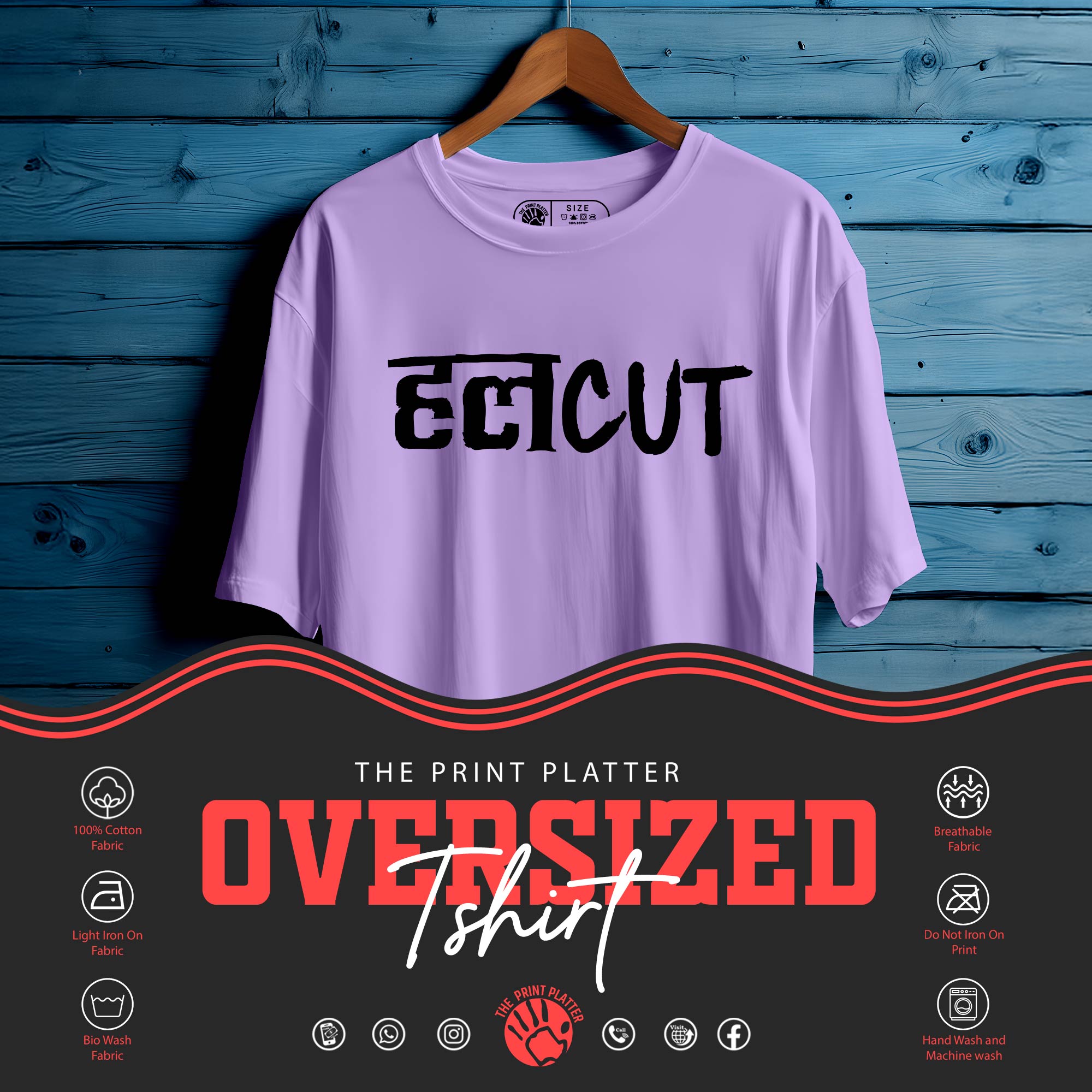 HALCUT Oversized Unisex T-Shirt – Desi Insult, Fashion Flex |371