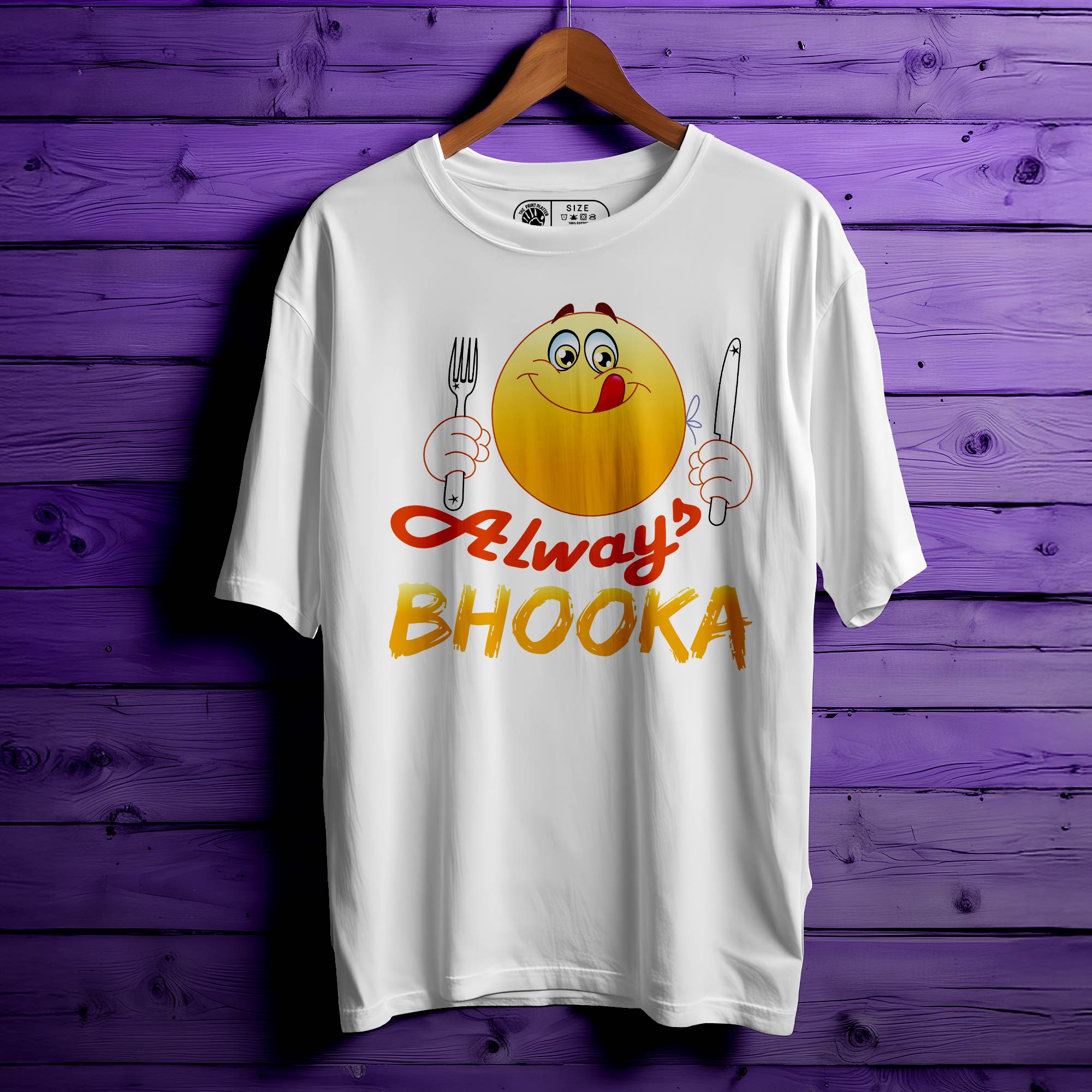ALWAYS BHOOKA Oversized Unisex T-Shirt – Eat. Chill. Repeat |373