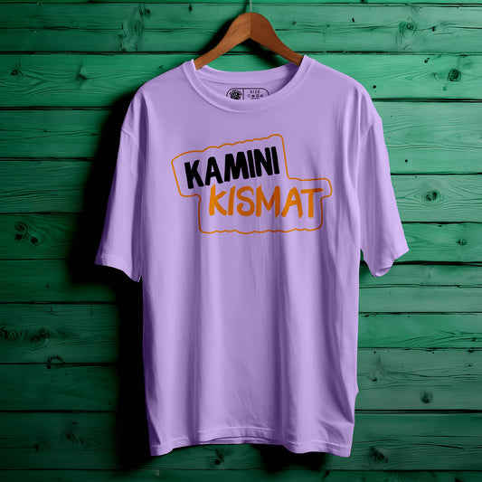 Kamini Kismat Oversized Unisex T-Shirt | Desi Sarcasm T-Shirt | Funny Hindi Quote Tee | 100% Cotton Streetwear for Men & Women|387