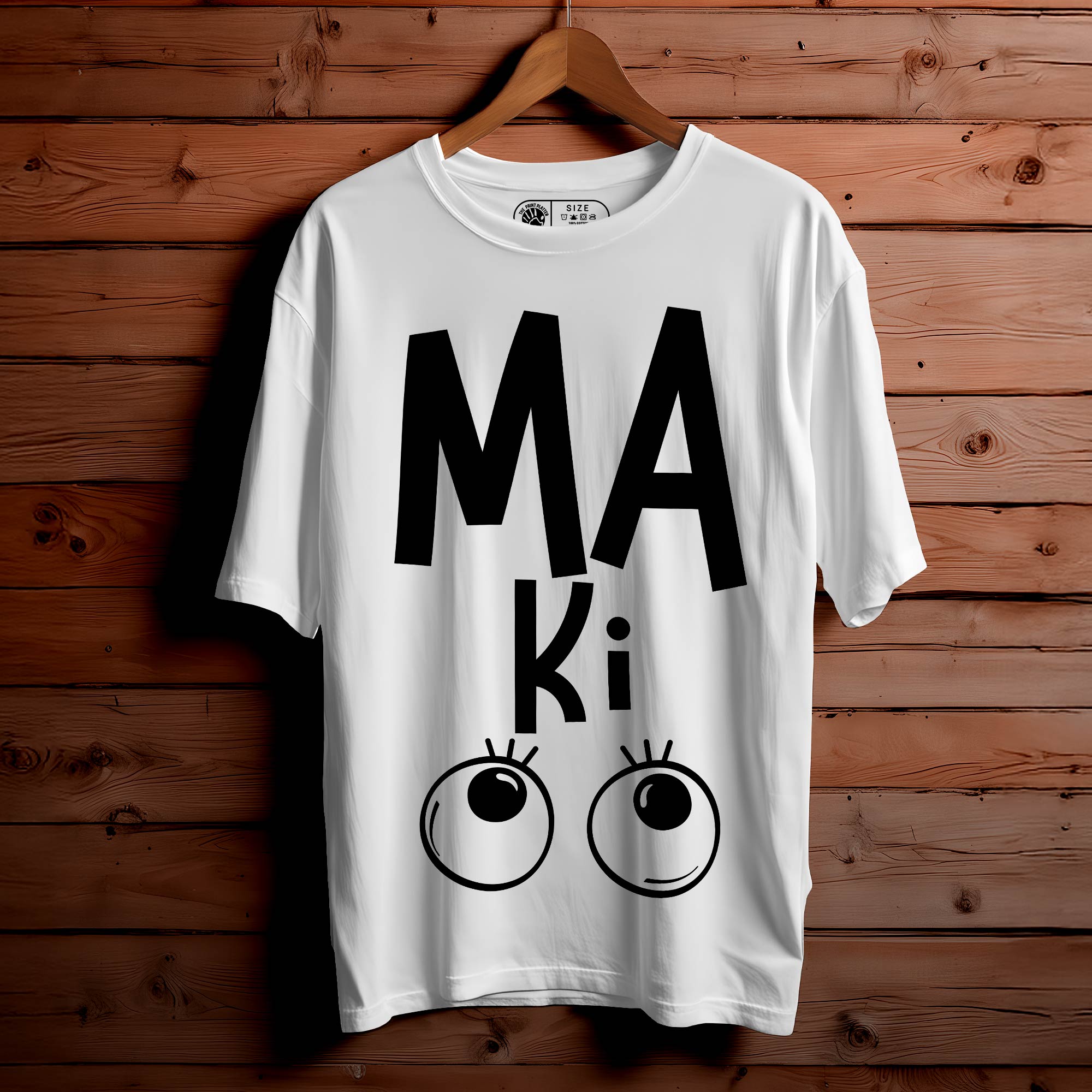 "Maa Ki" Oversized Unisex T-Shirt | Bold Desi Statement Tee | 100% Cotton | Streetwear Style for Men & Women|399