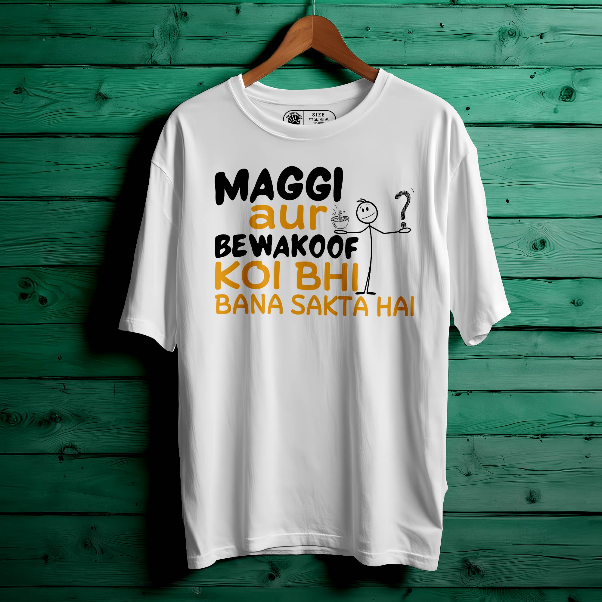 Maggi-Aur-Bewakoof Oversized Unisex T-Shirt – Quirky & Comfy Streetwear Style |400