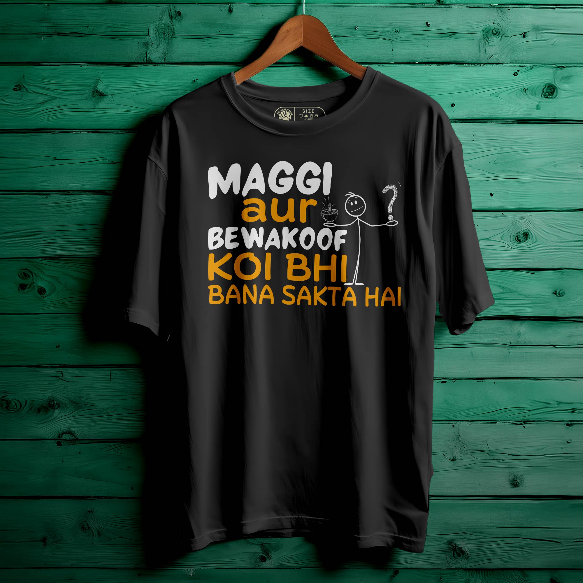 Maggi-Aur-Bewakoof Oversized Unisex T-Shirt – Quirky & Comfy Streetwear Style |400