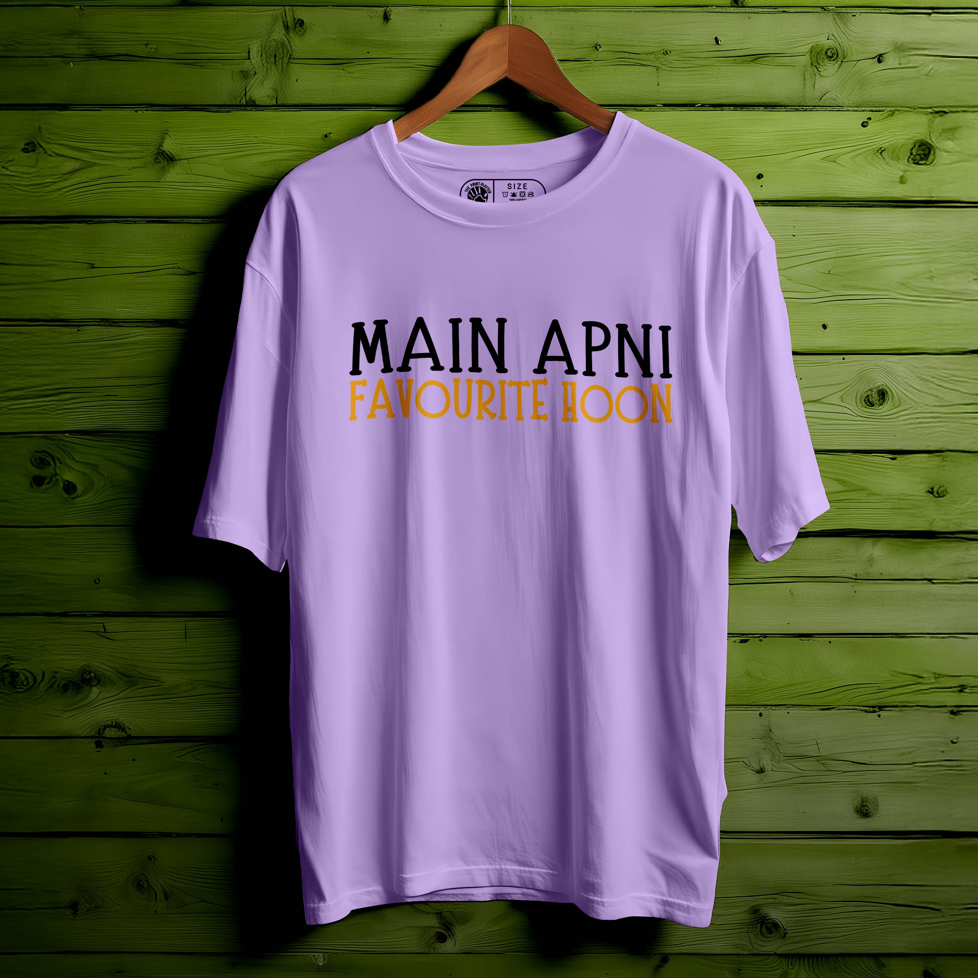 MAIN APNI FAVOURITE HOON Oversized Unisex T-Shirt – Bold, Confident, and Comfortable|401