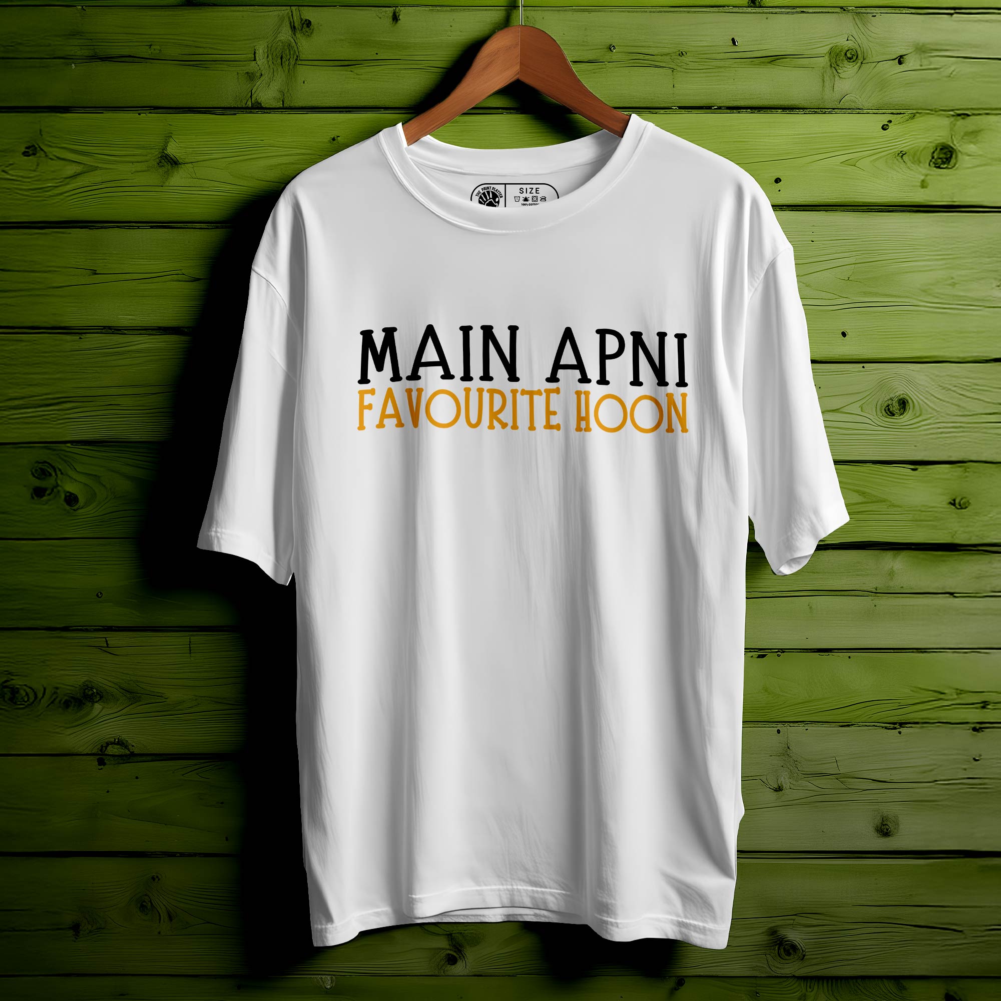 MAIN APNI FAVOURITE HOON Oversized Unisex T-Shirt – Bold, Confident, and Comfortable|401