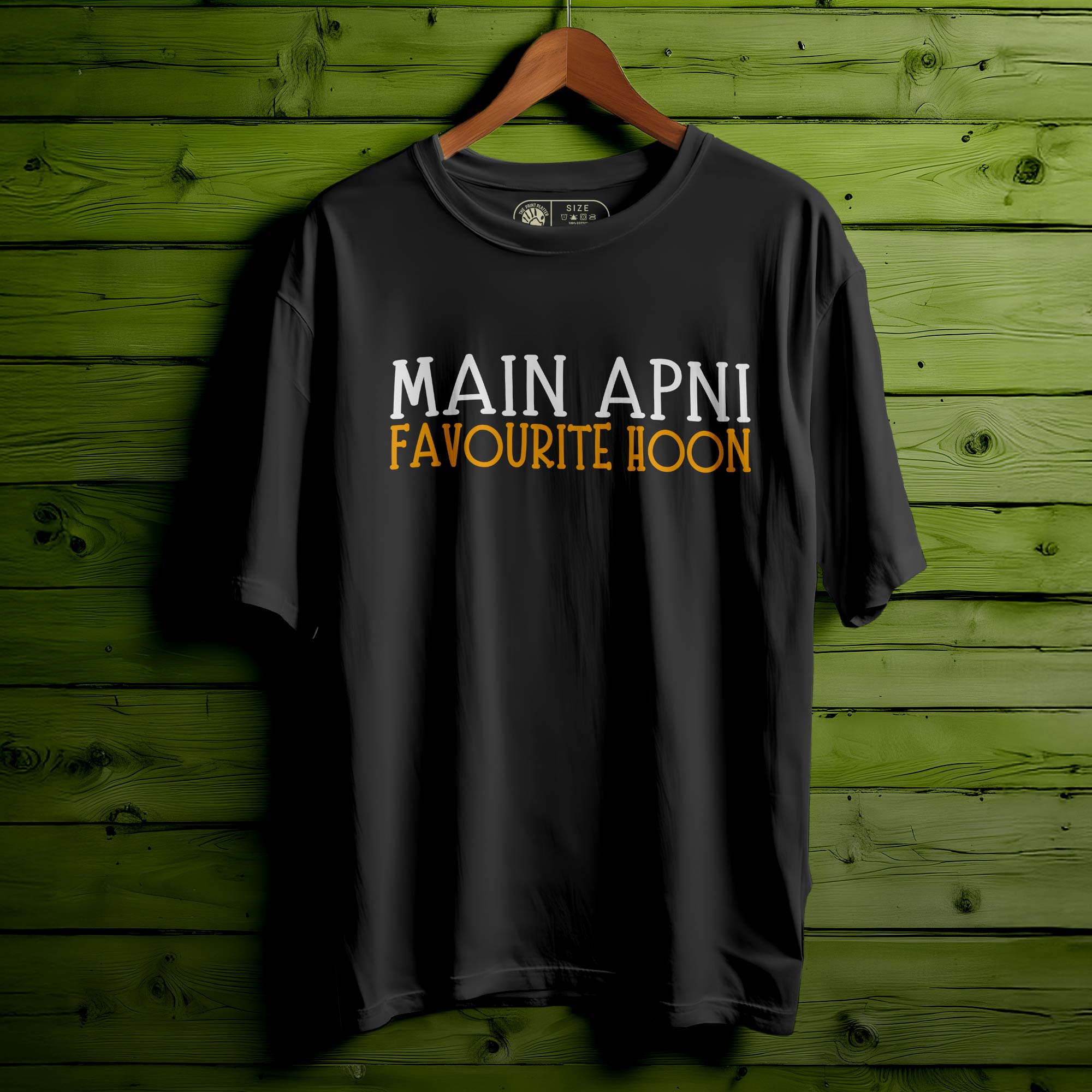MAIN APNI FAVOURITE HOON Oversized Unisex T-Shirt – Bold, Confident, and Comfortable|401