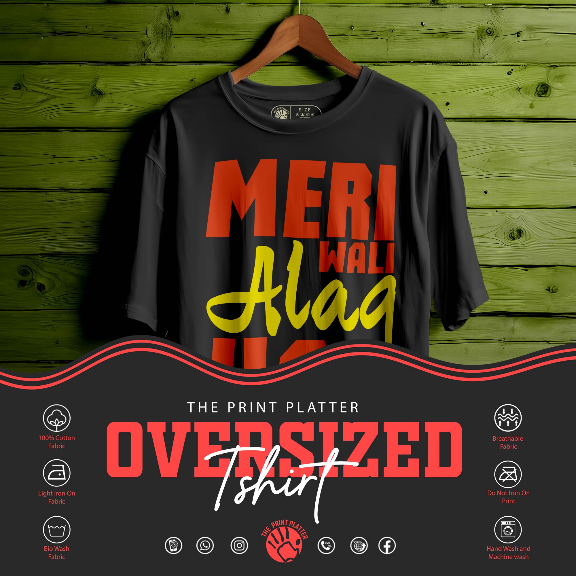 MERI WALI ALAG HAI Oversized Unisex T-Shirt – For the One Who’s Different|406