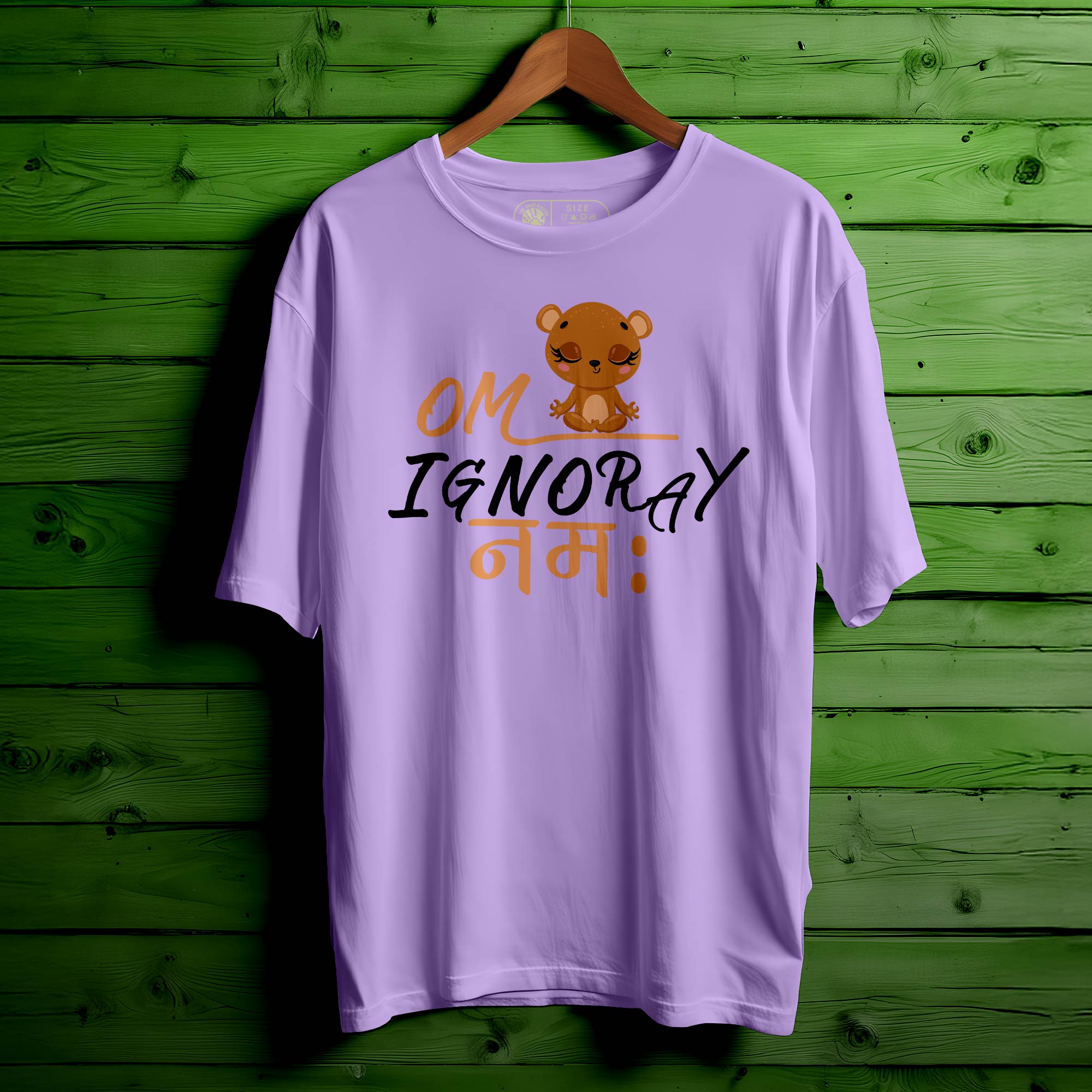 Om-Ignoray-Namah Oversized Unisex T-Shirt – Shanti + Sarcasm = Style|408