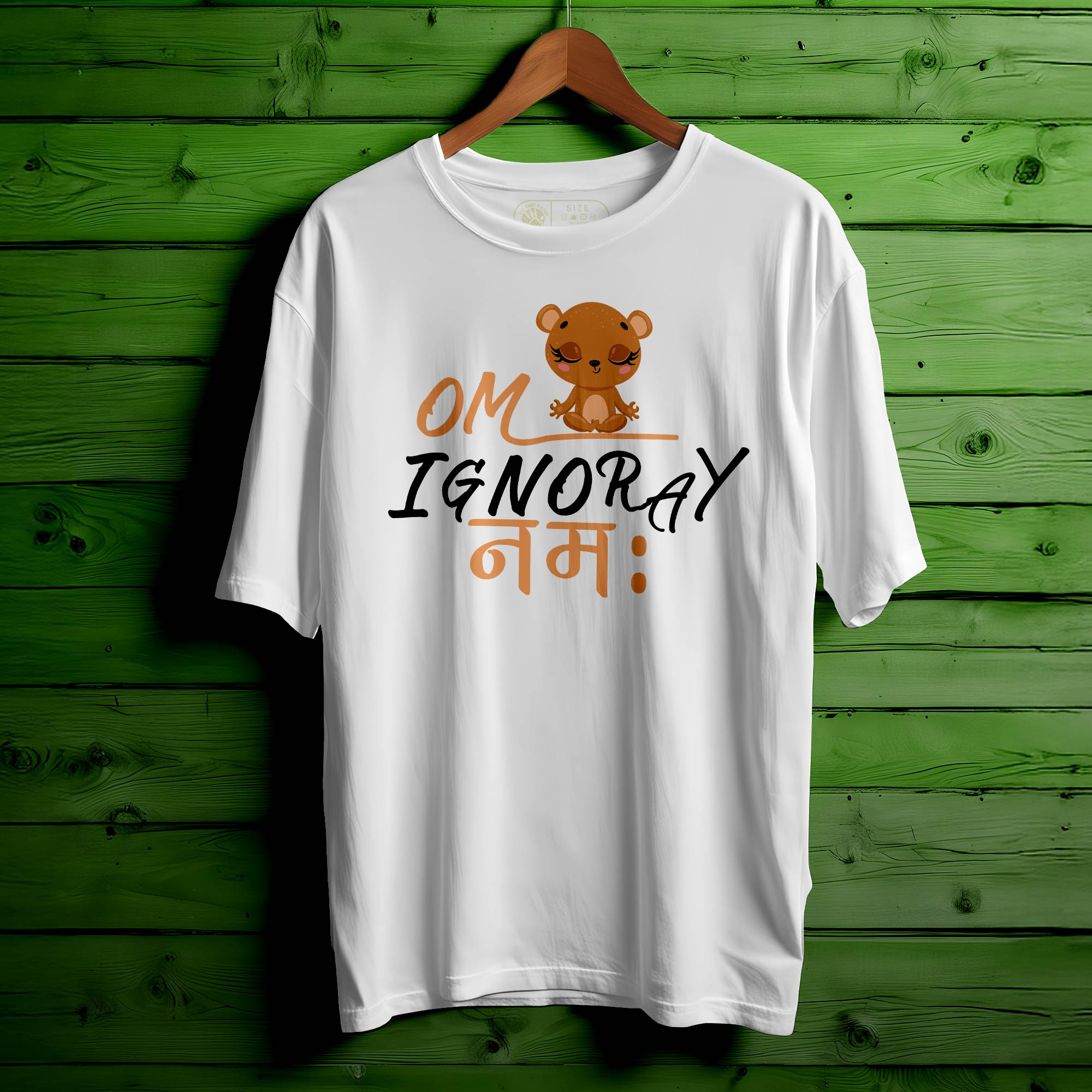 Om-Ignoray-Namah Oversized Unisex T-Shirt – Shanti + Sarcasm = Style|408