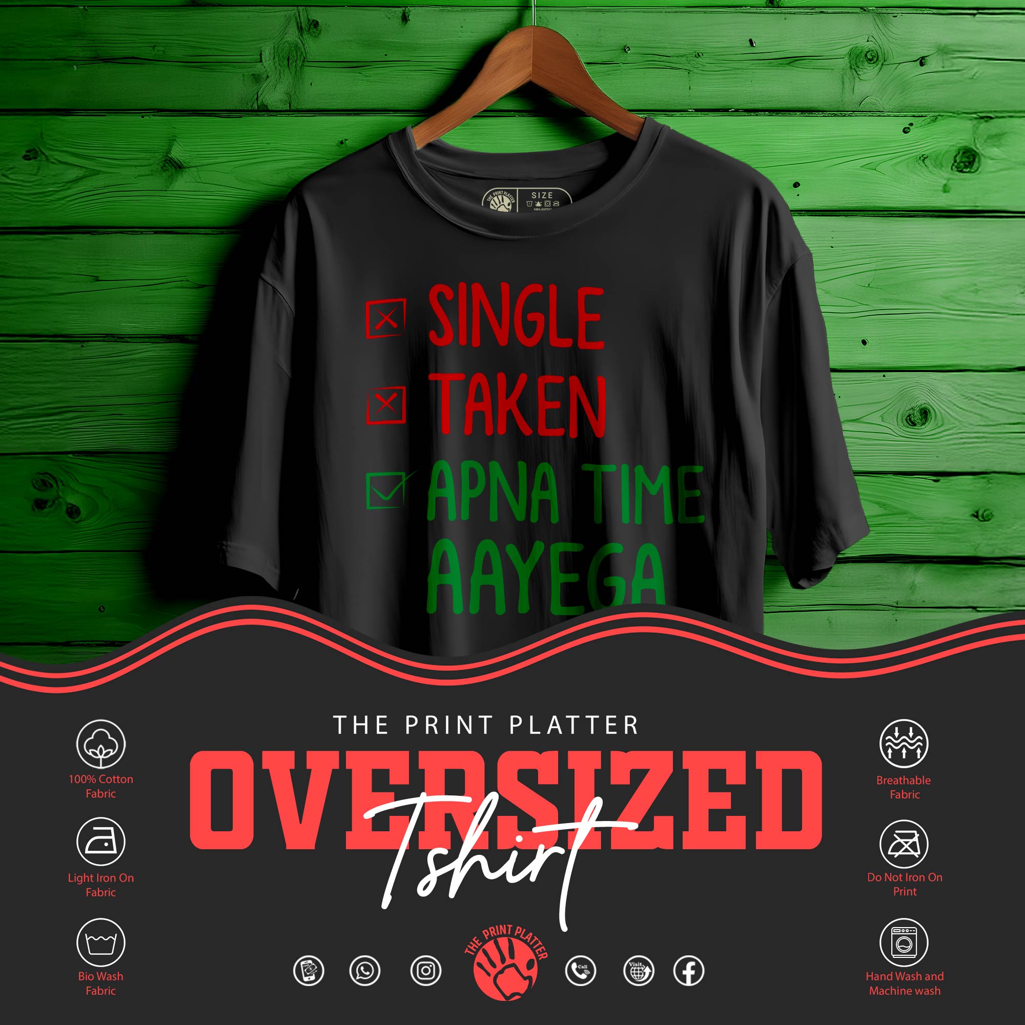 SINGLE TAKEN Oversized Unisex T-Shirt |422