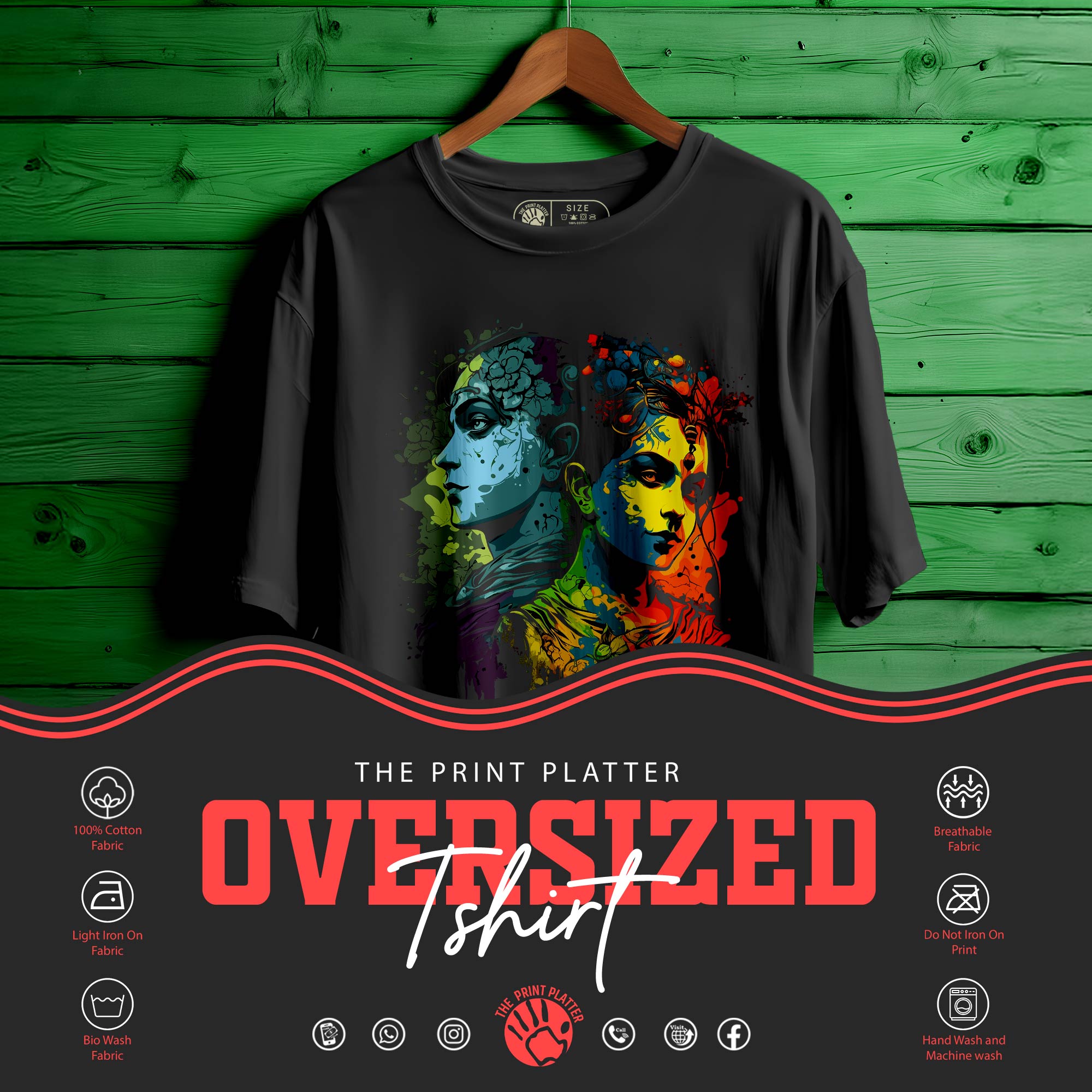 RADHA KRISHNA Oversized Unisex T-Shirt |428