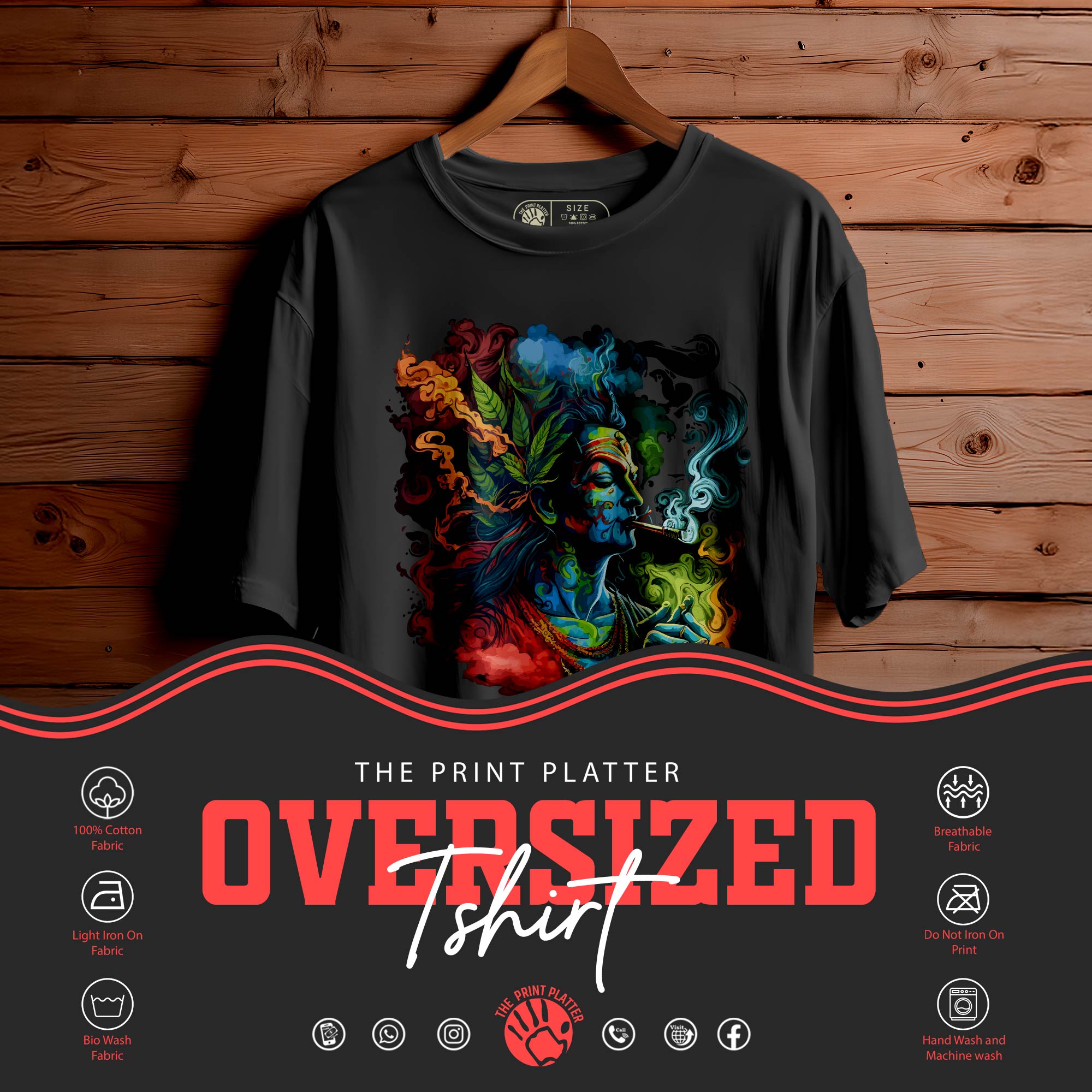 RADHA KRISHNA Oversized Unisex T-Shirt |435